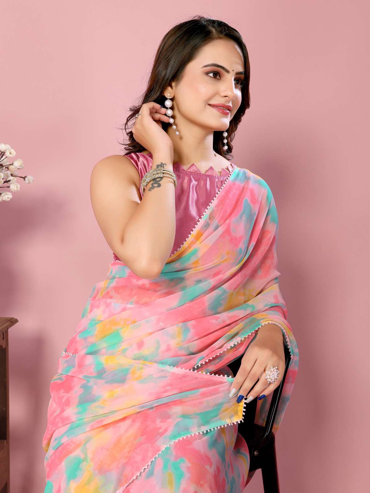 vivera rakul 2 Soft Georgette regal look saree catalog