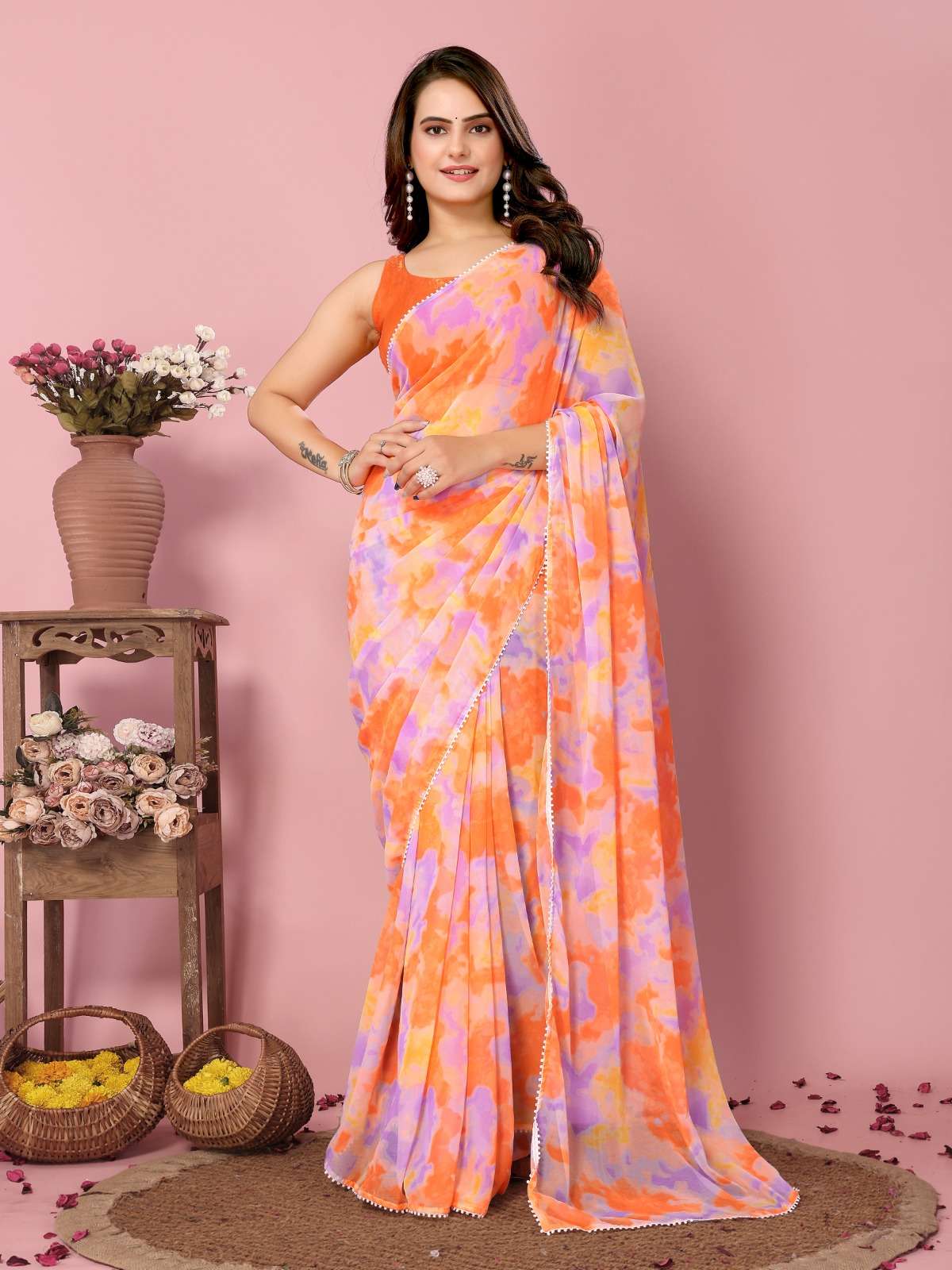 vivera rakul 2 Soft Georgette regal look saree catalog