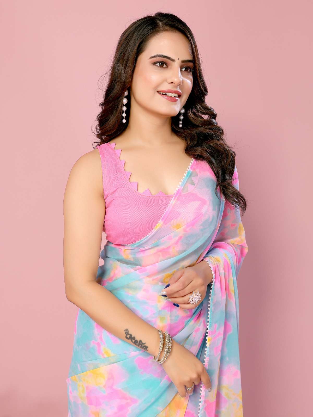 vivera rakul 2 Soft Georgette regal look saree catalog