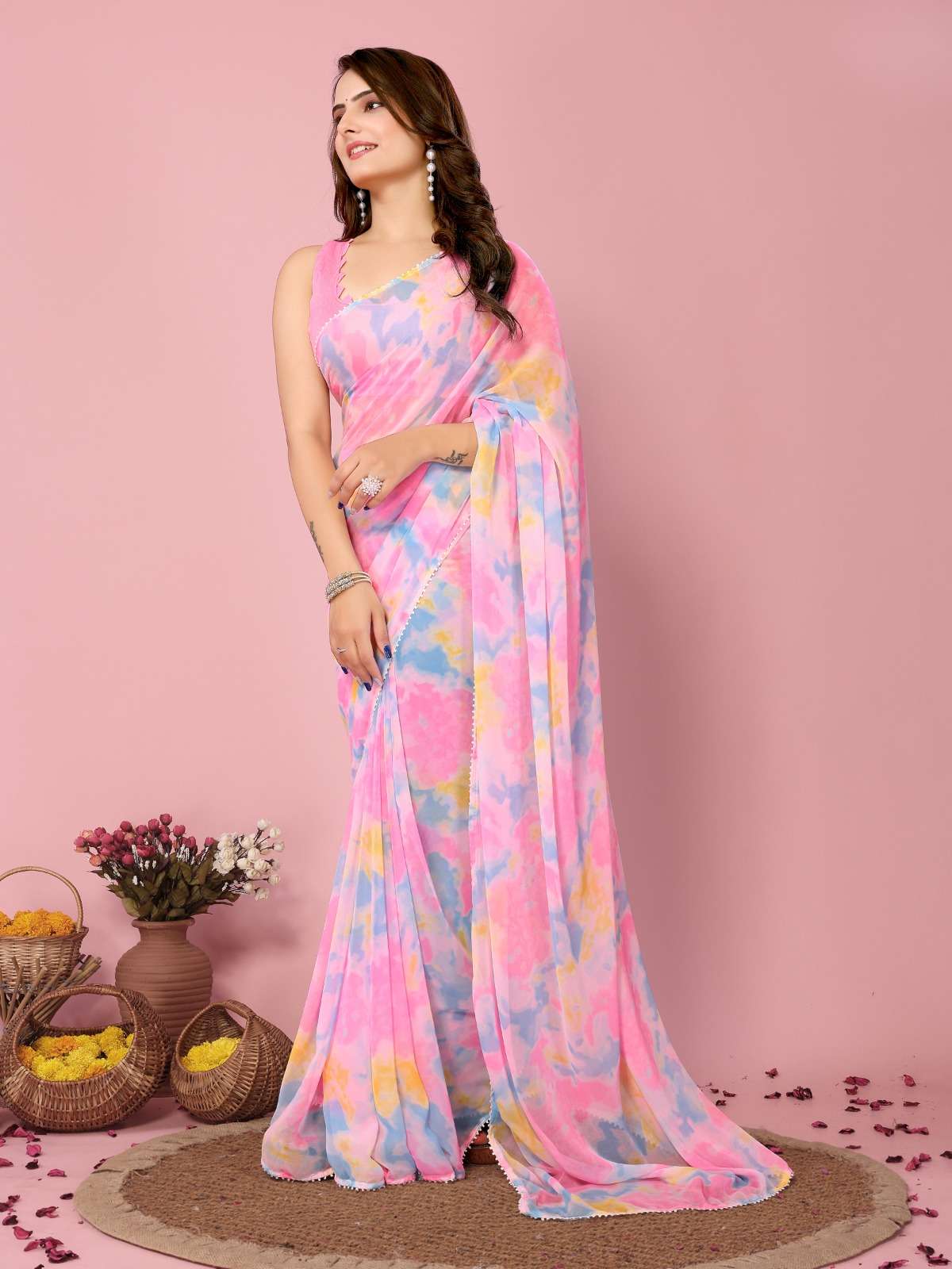 vivera rakul 2 Soft Georgette regal look saree catalog