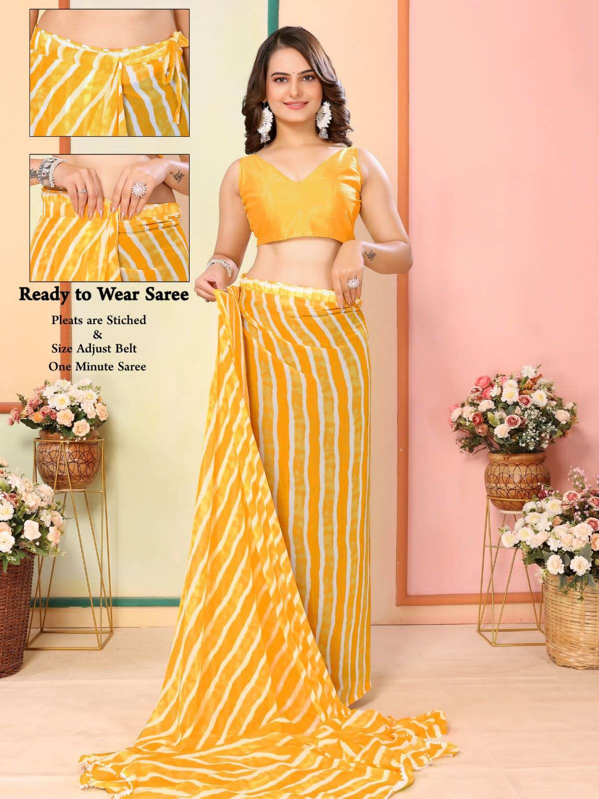 vivera rakul vol 3  georgette catchy look saree single