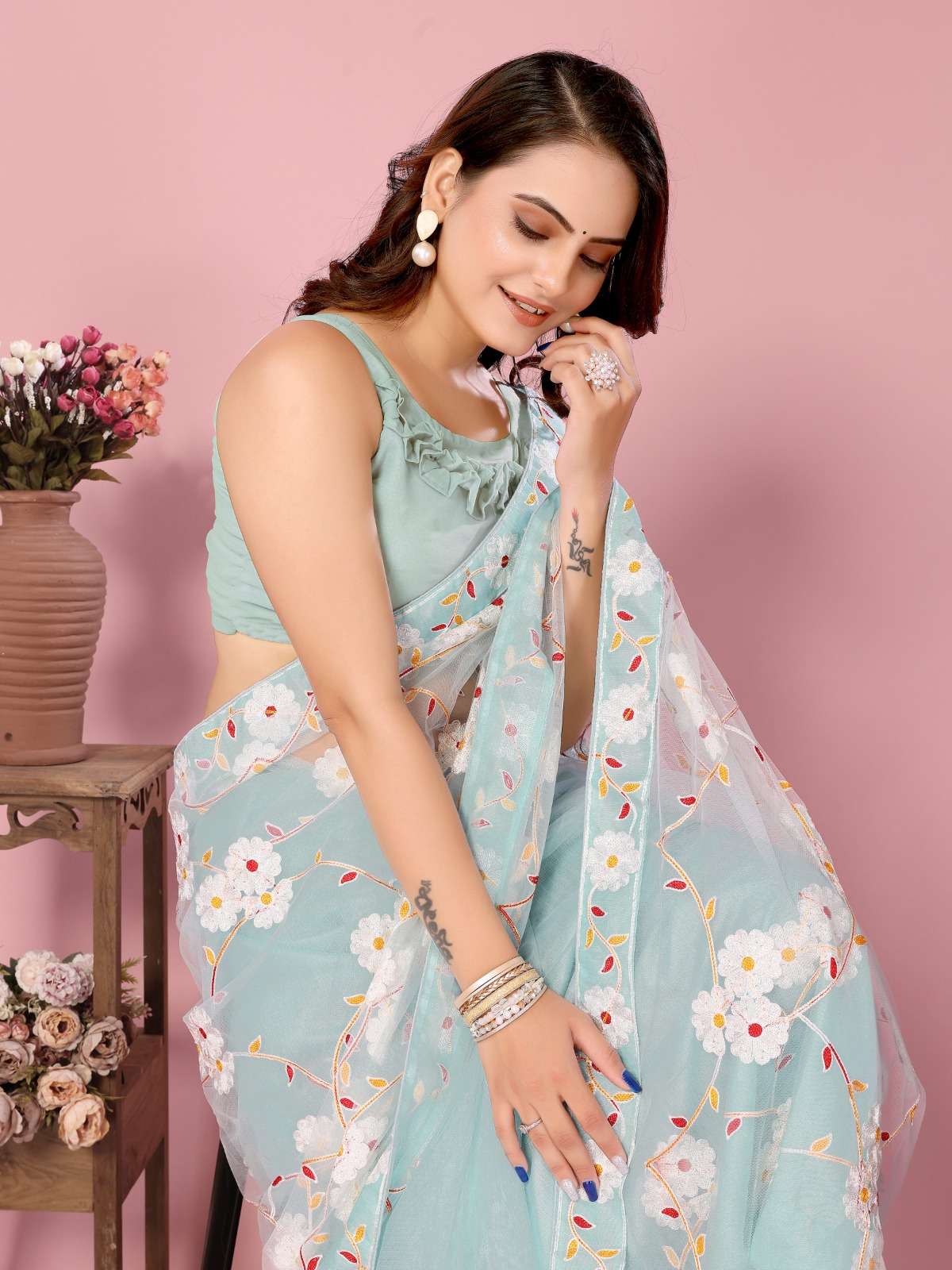 vivera vaamika 18 soft net decent look saree catalog