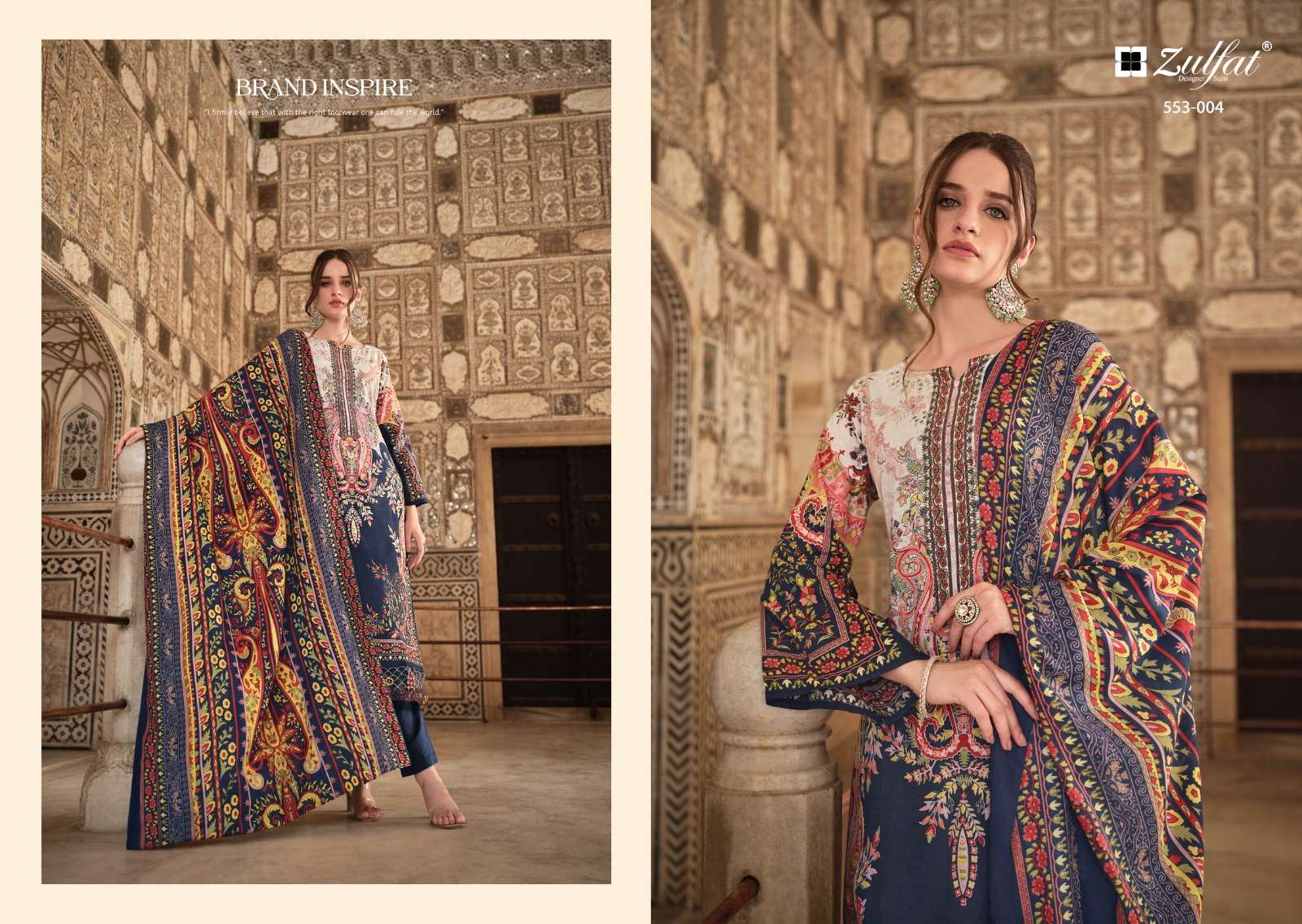 zulfat designer suits gulrez vol 2cotton exclusive look salwar suit catalog