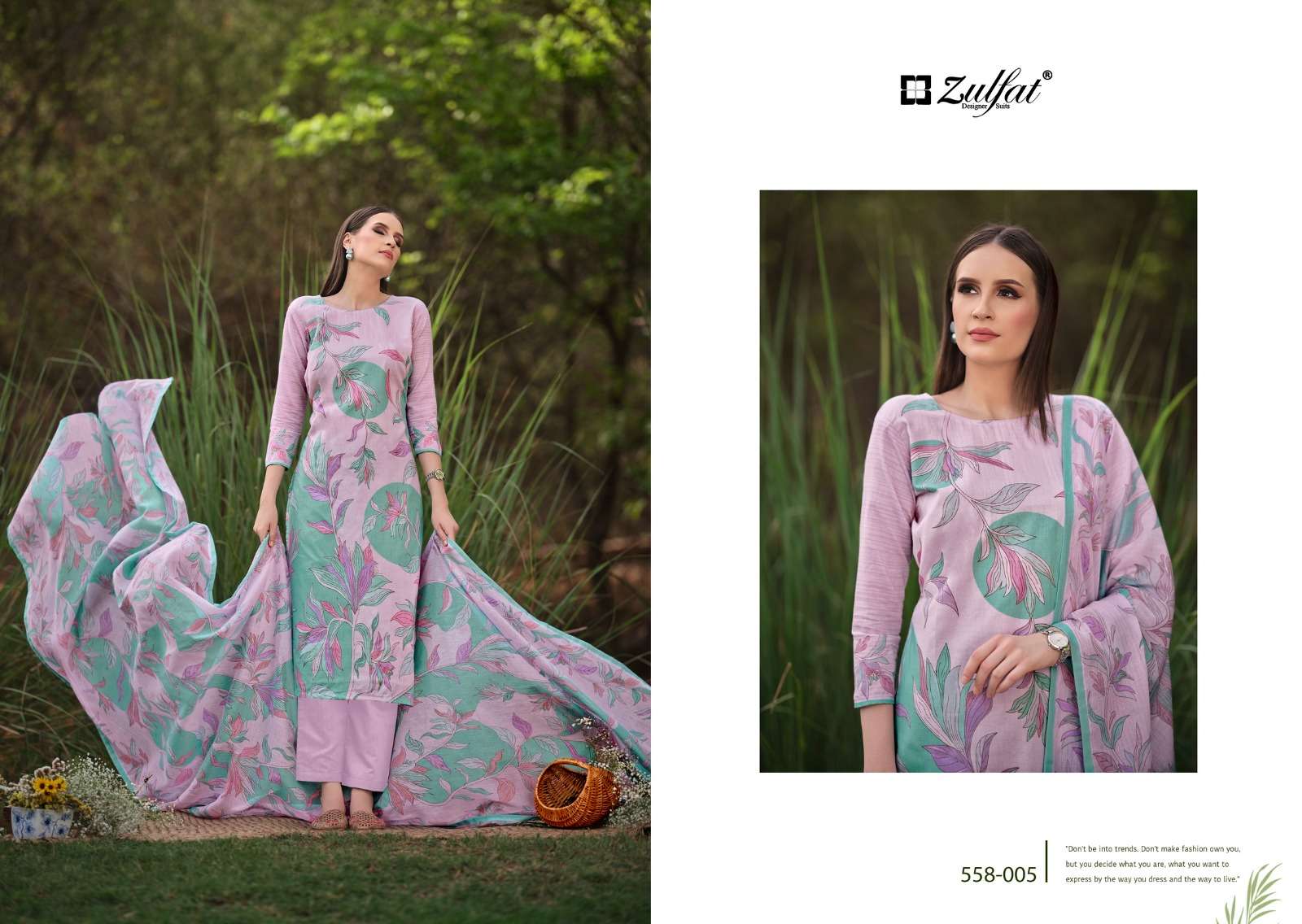 zulfat designer suits hakoba vol 2 cotton regal look salwar suit catalog