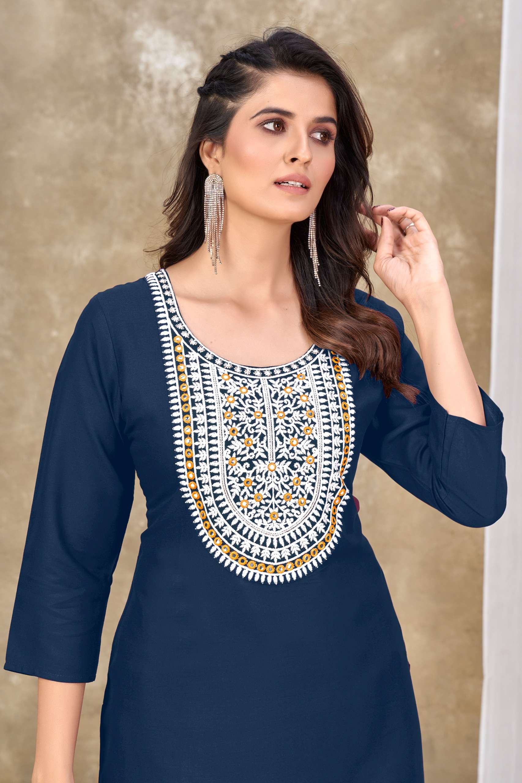 banwery fashion anupama rayon innovative look kurti catalog