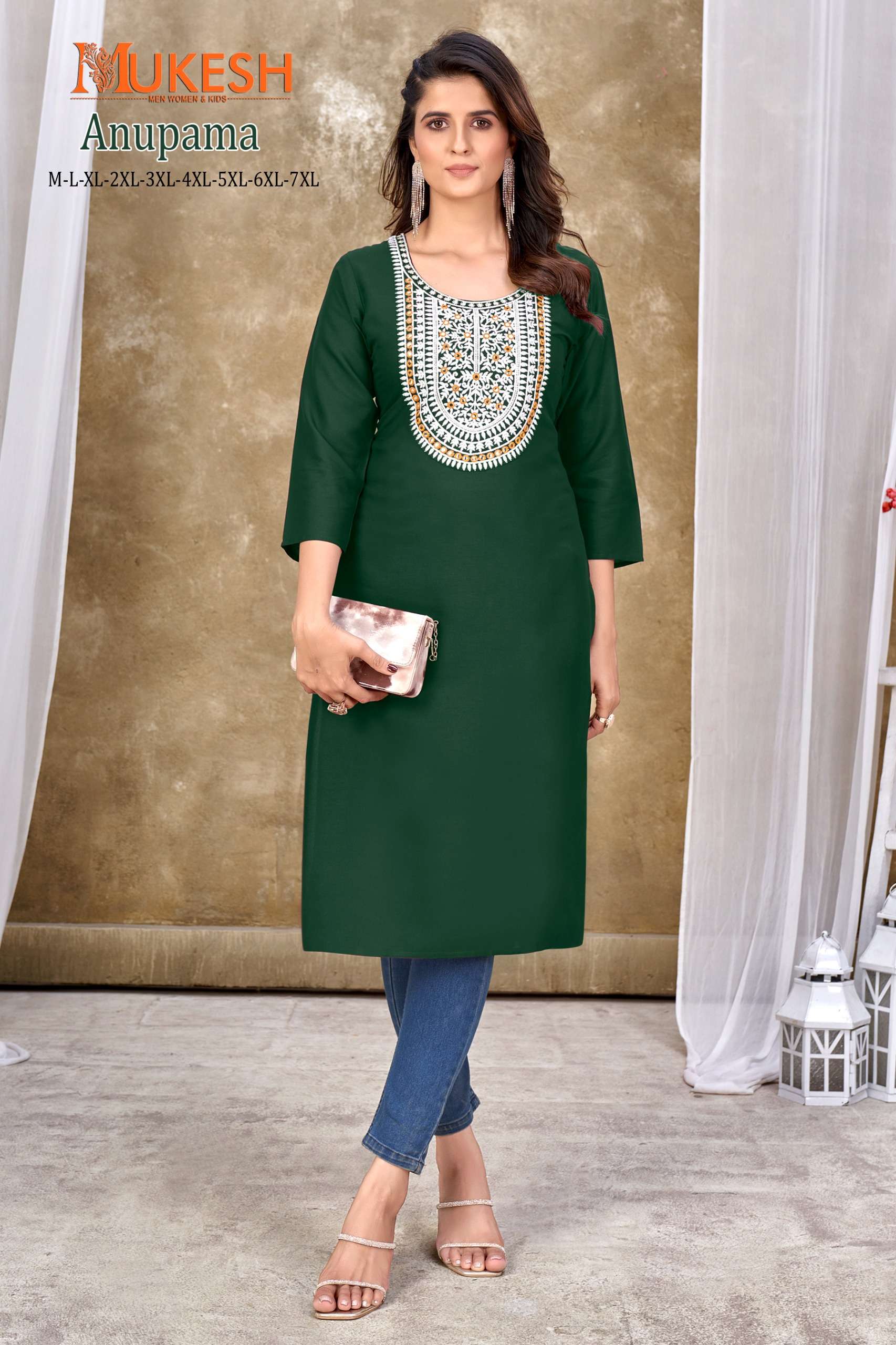 banwery fashion anupama rayon innovative look kurti catalog