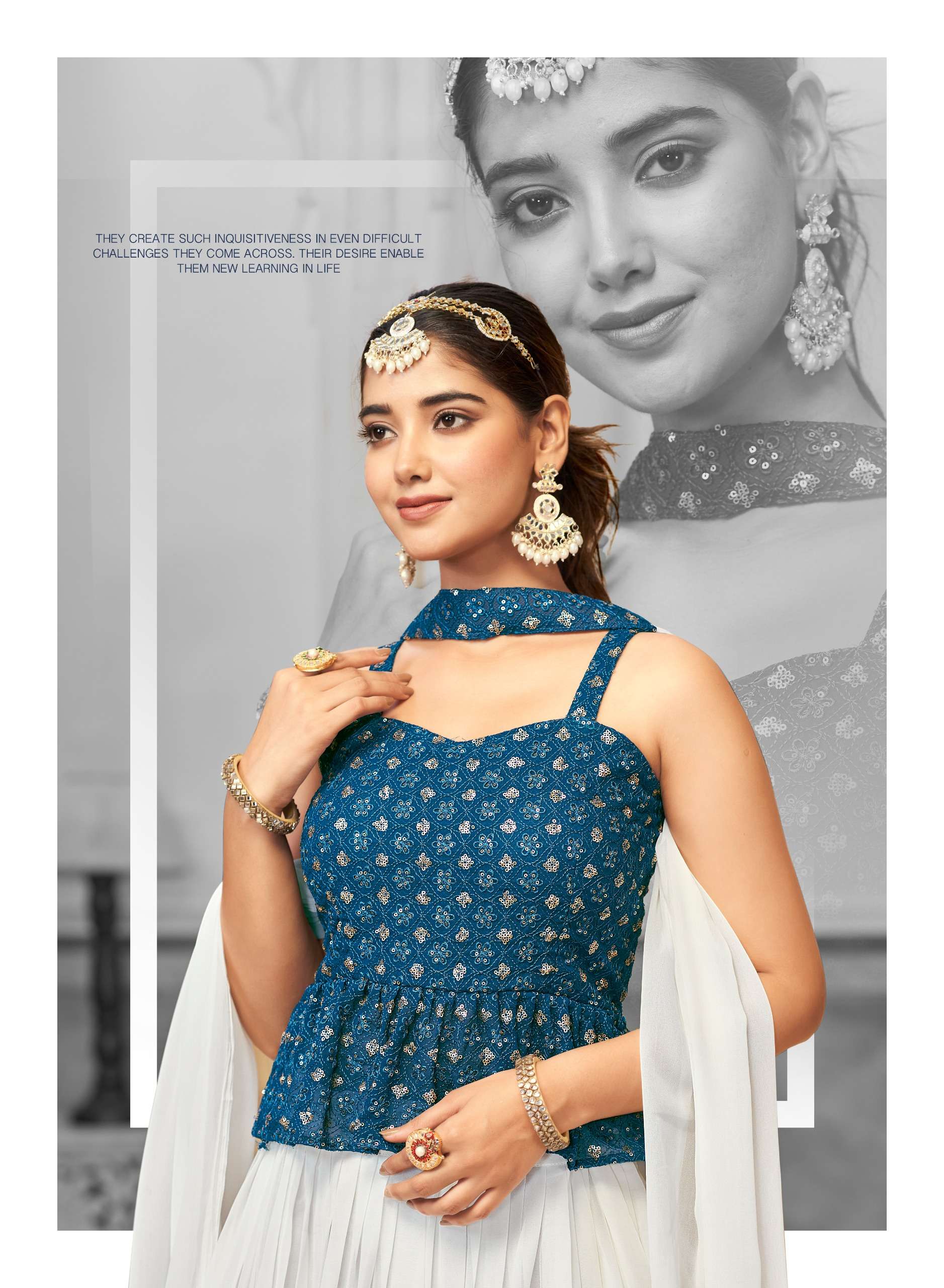 banwery fashion indian women georgette attractive look lehngha catalog