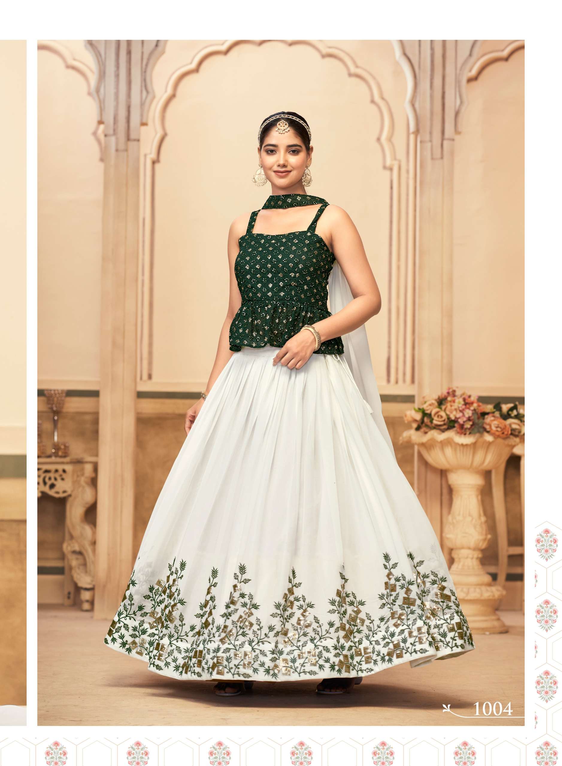 banwery fashion indian women georgette attractive look lehngha catalog