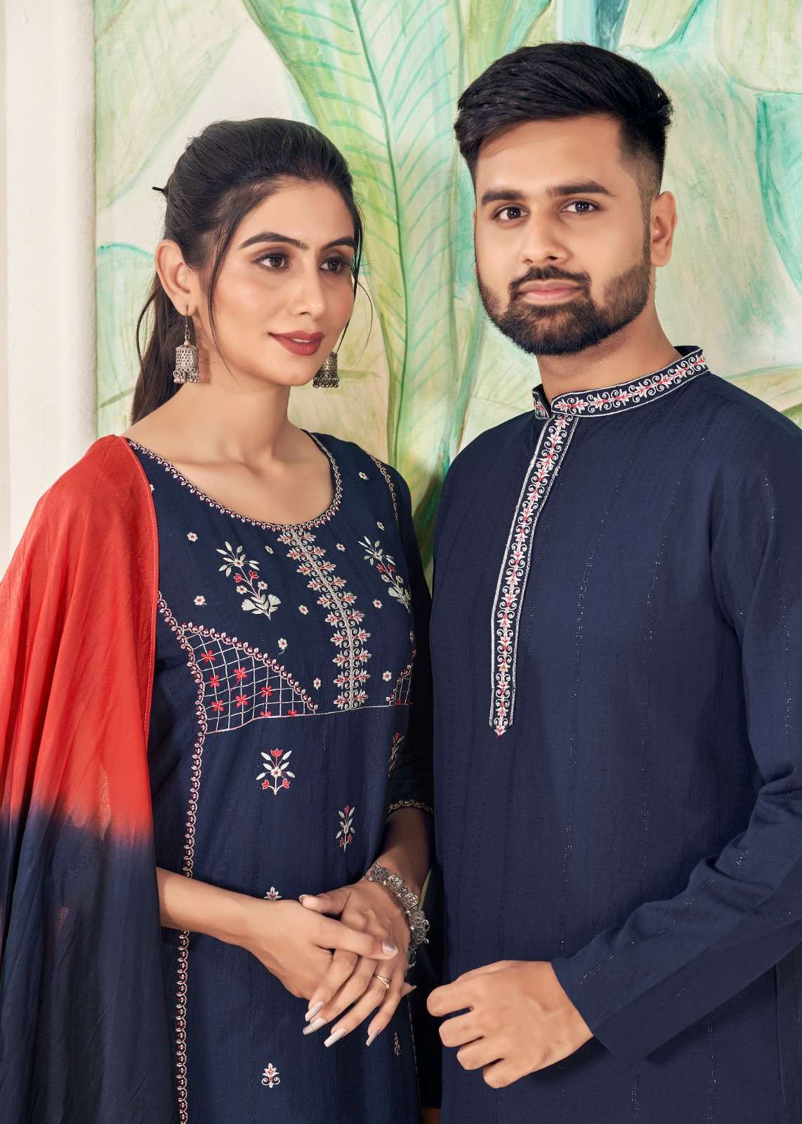 banwery fashion Royal couple v 13 pure viscose innovative look top bpottom with dupatta and kurta payjama  catalog      