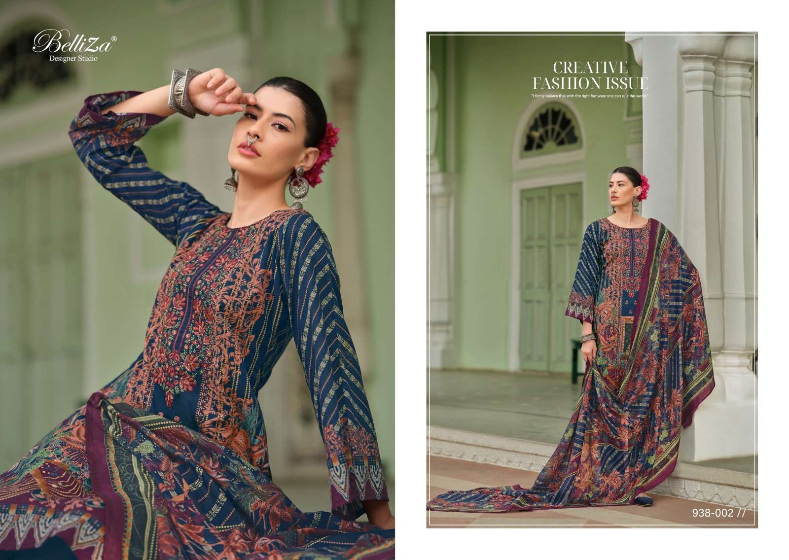 belliza designer studio naira vol 60 cotton catchy look salwar suit catalog