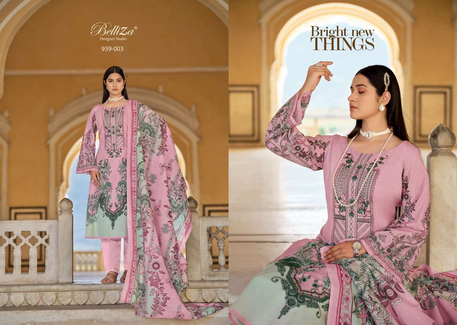 belliza designer studio naira vol 61 cotton catchy look salwar suit catalog