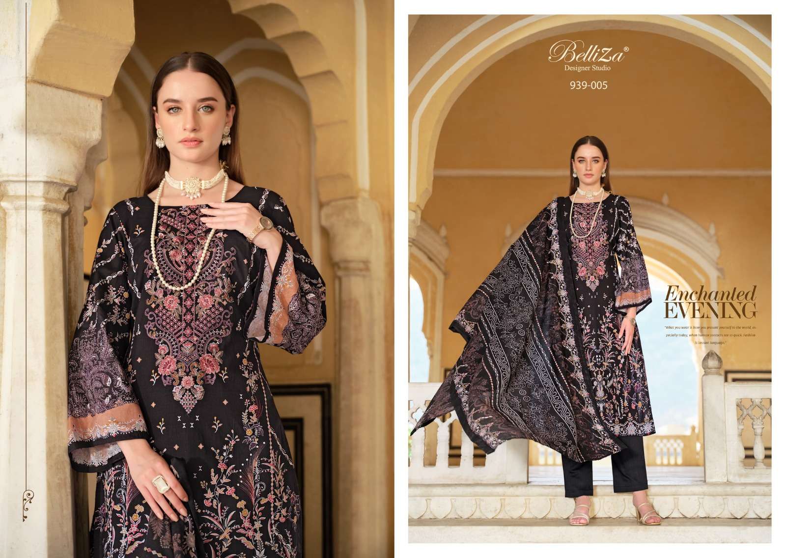 belliza designer studio naira vol 61 cotton catchy look salwar suit catalog