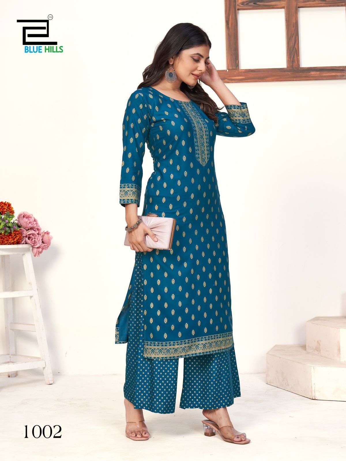 blue hills reels rayon elegant kurti catalog