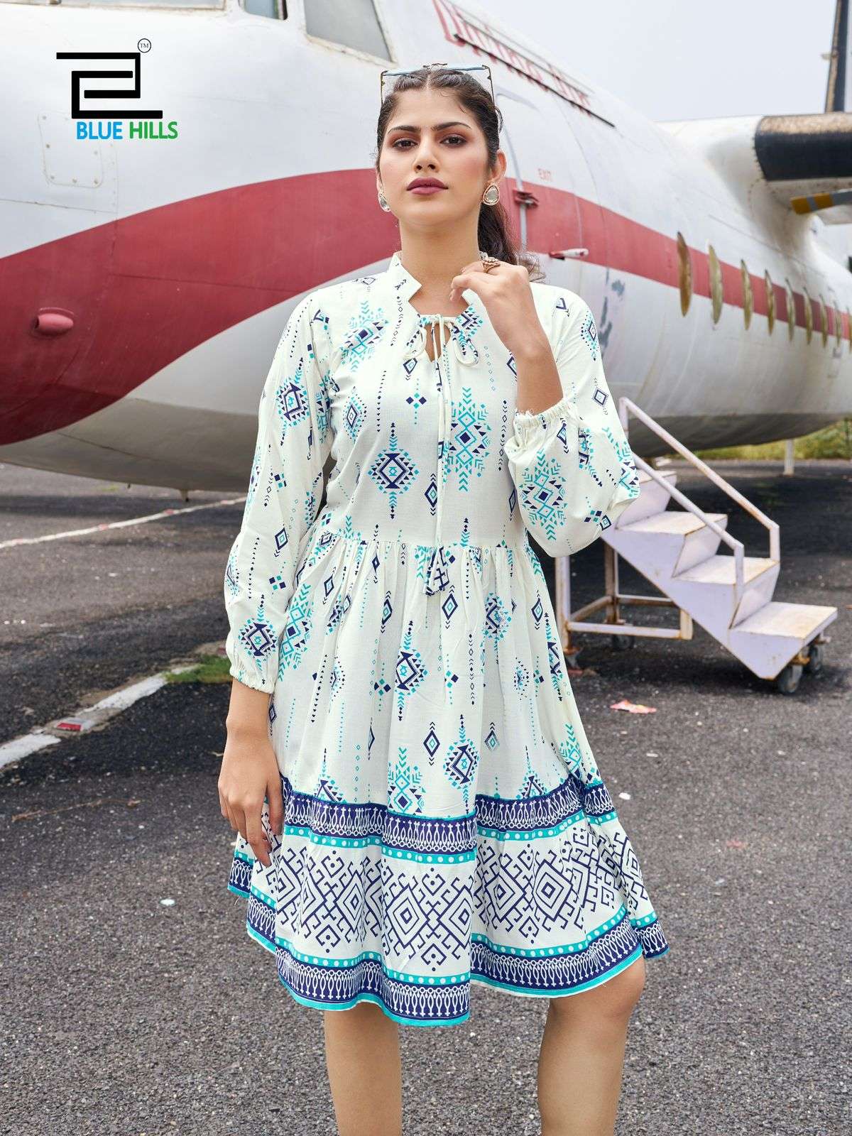 bluehills netflix rayon innovative look kurti catalog