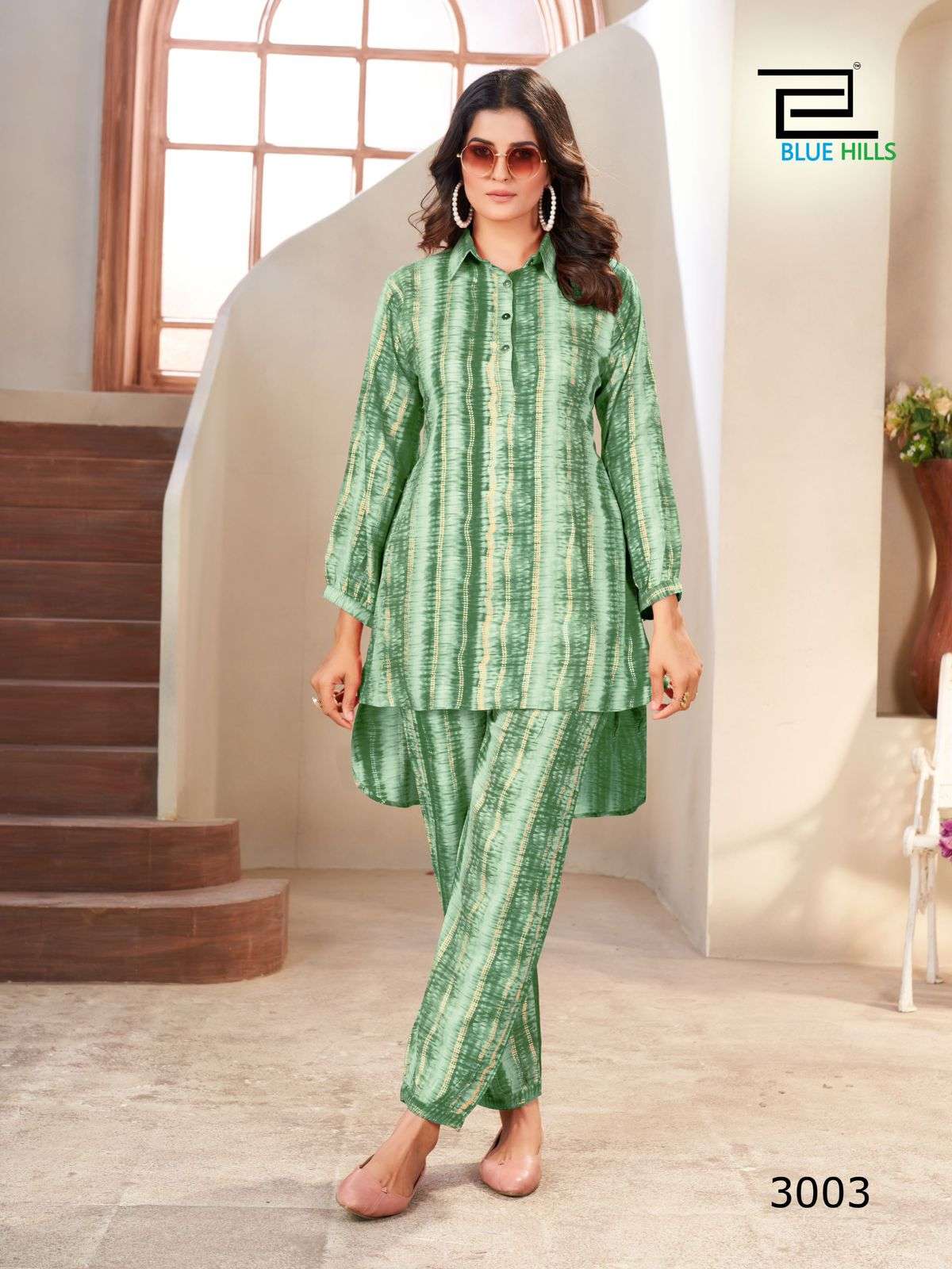 bluehills poppins vol 3 rayon attrective look co ord set catalog