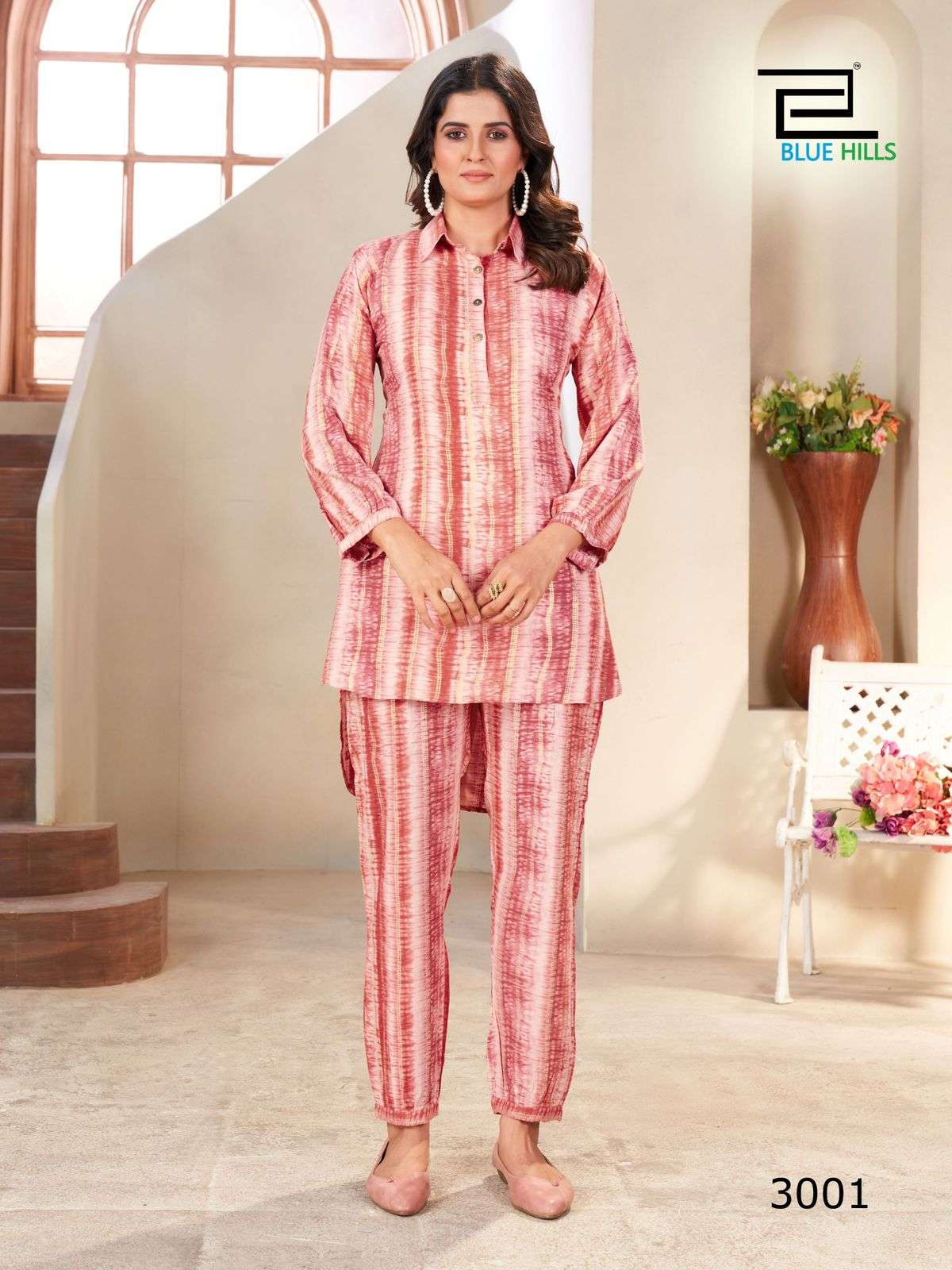 bluehills poppins vol 3 rayon attrective look co ord set catalog