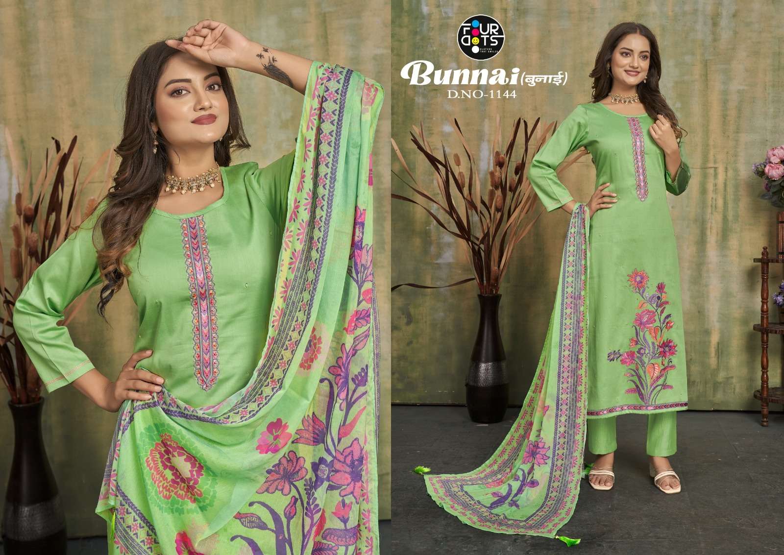 fourdots jam cotton elegant salwar suit catalog