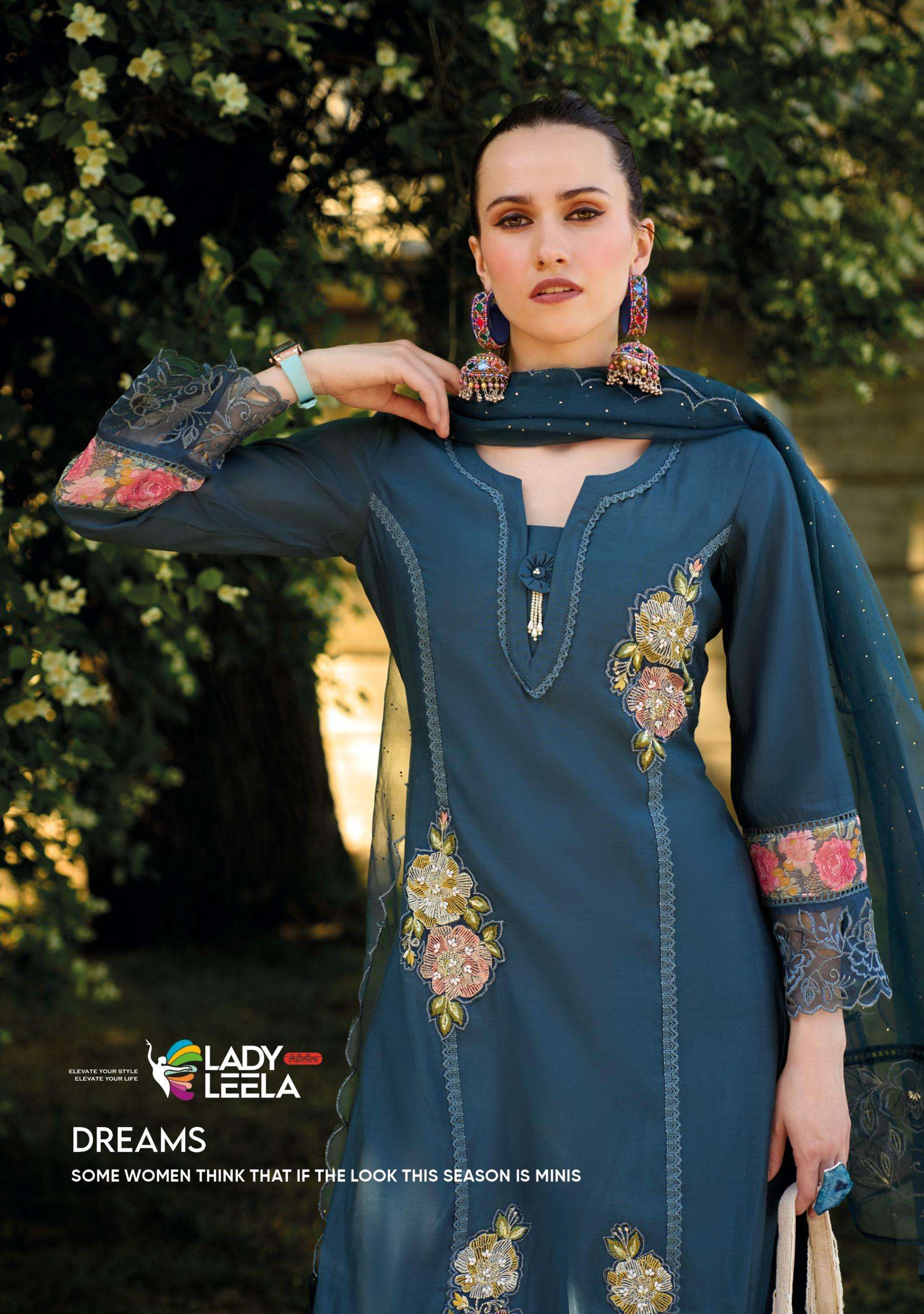 lady leela ibadat 03 viscose 03 elegant look top bottom with dupatta catalog