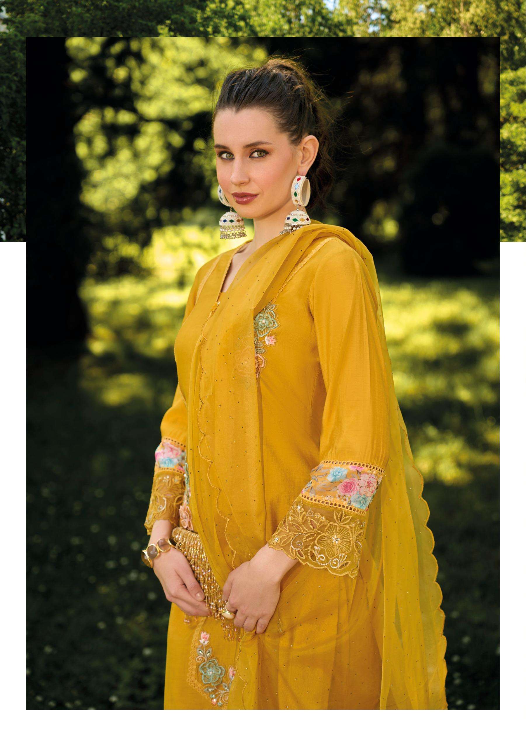 lady leela ibadat 03 viscose 03 elegant look top bottom with dupatta catalog