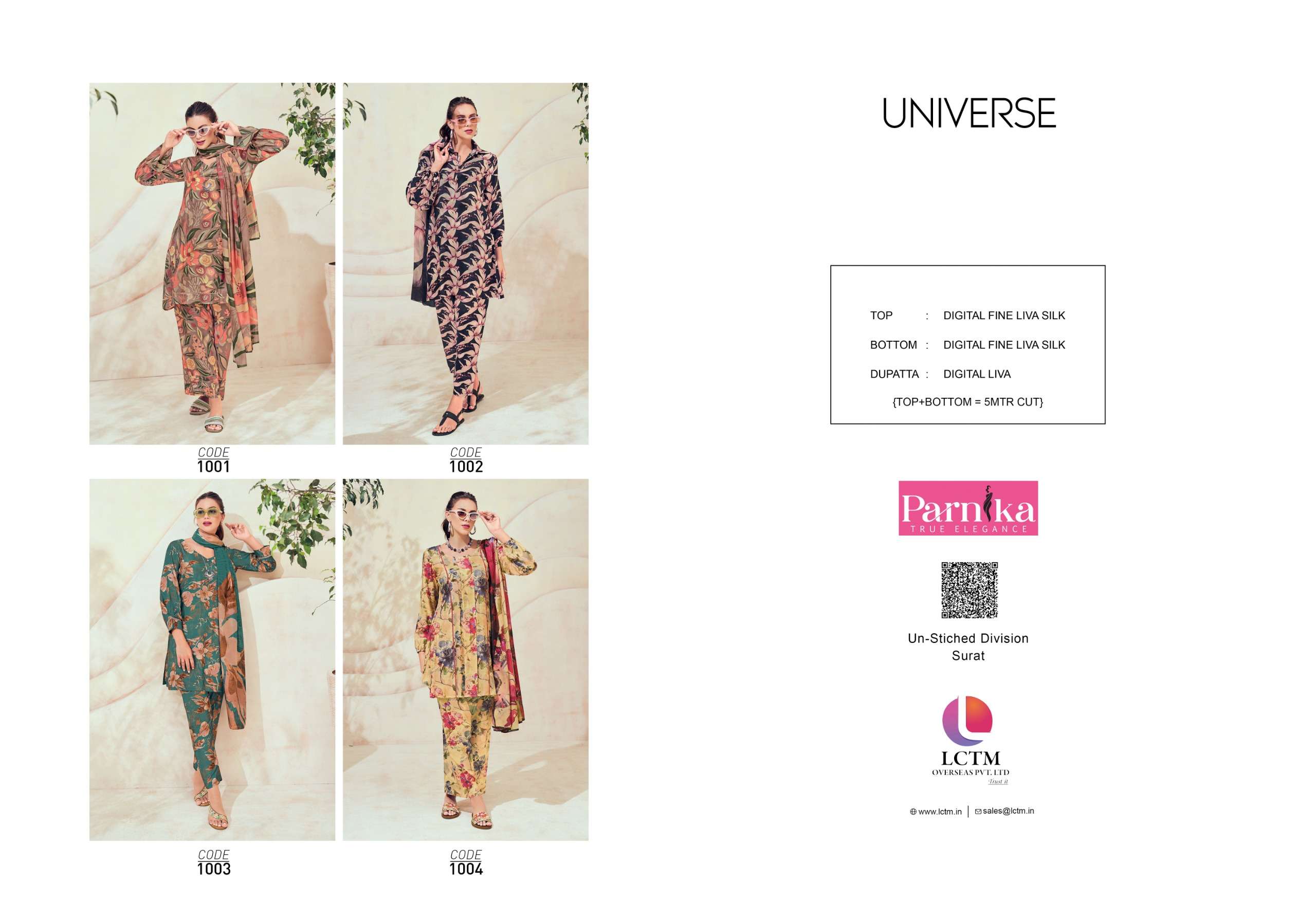 lctm overseas universe digital fine liva silk exclusive print salwar suit catalog