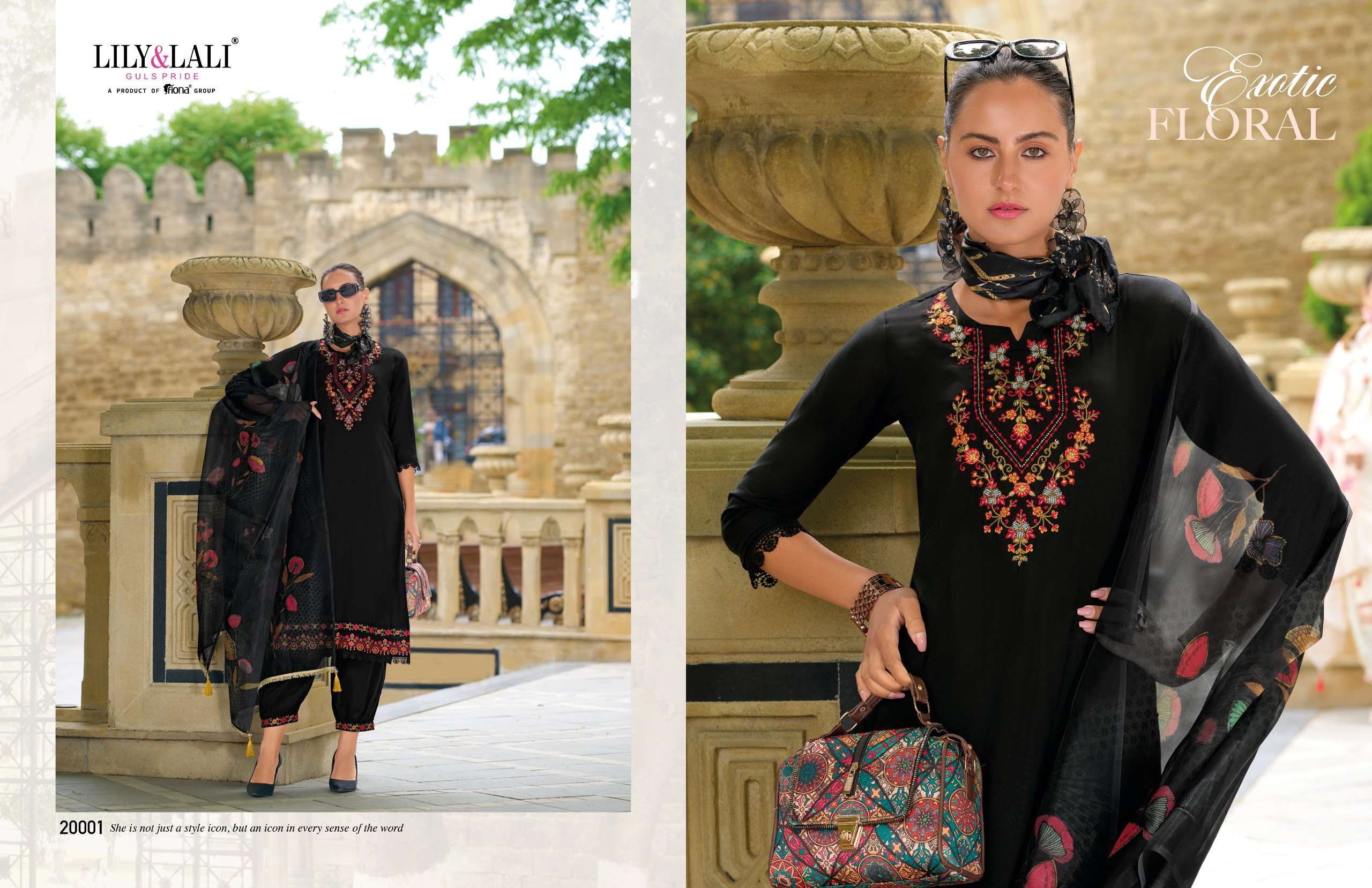 lily and lali afghani 4 milan silk decent look top bottom with dupataa catalog