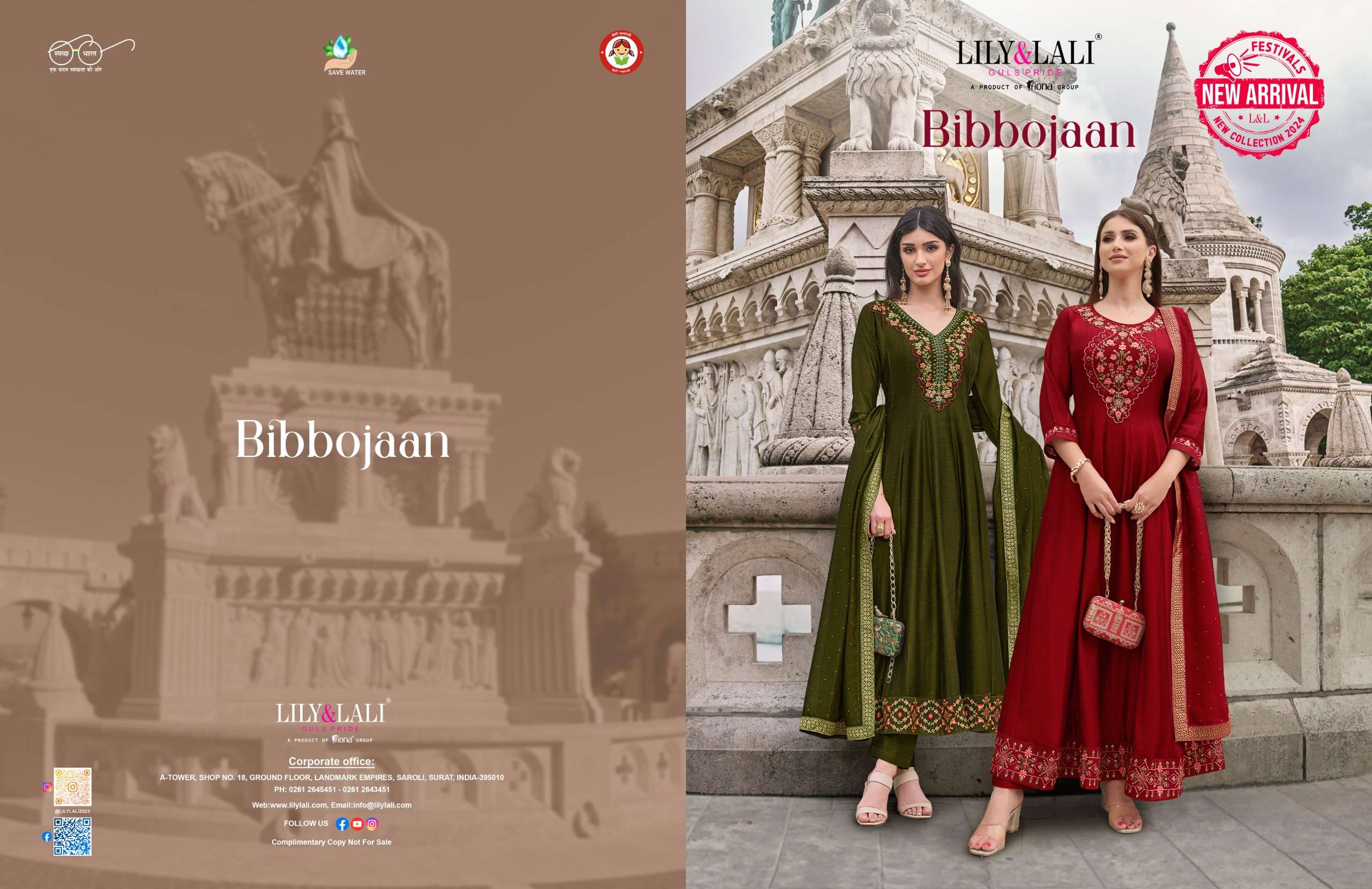 lily and lali Bibbojaan vichitra silk regal look top bottom with dupatta catalog