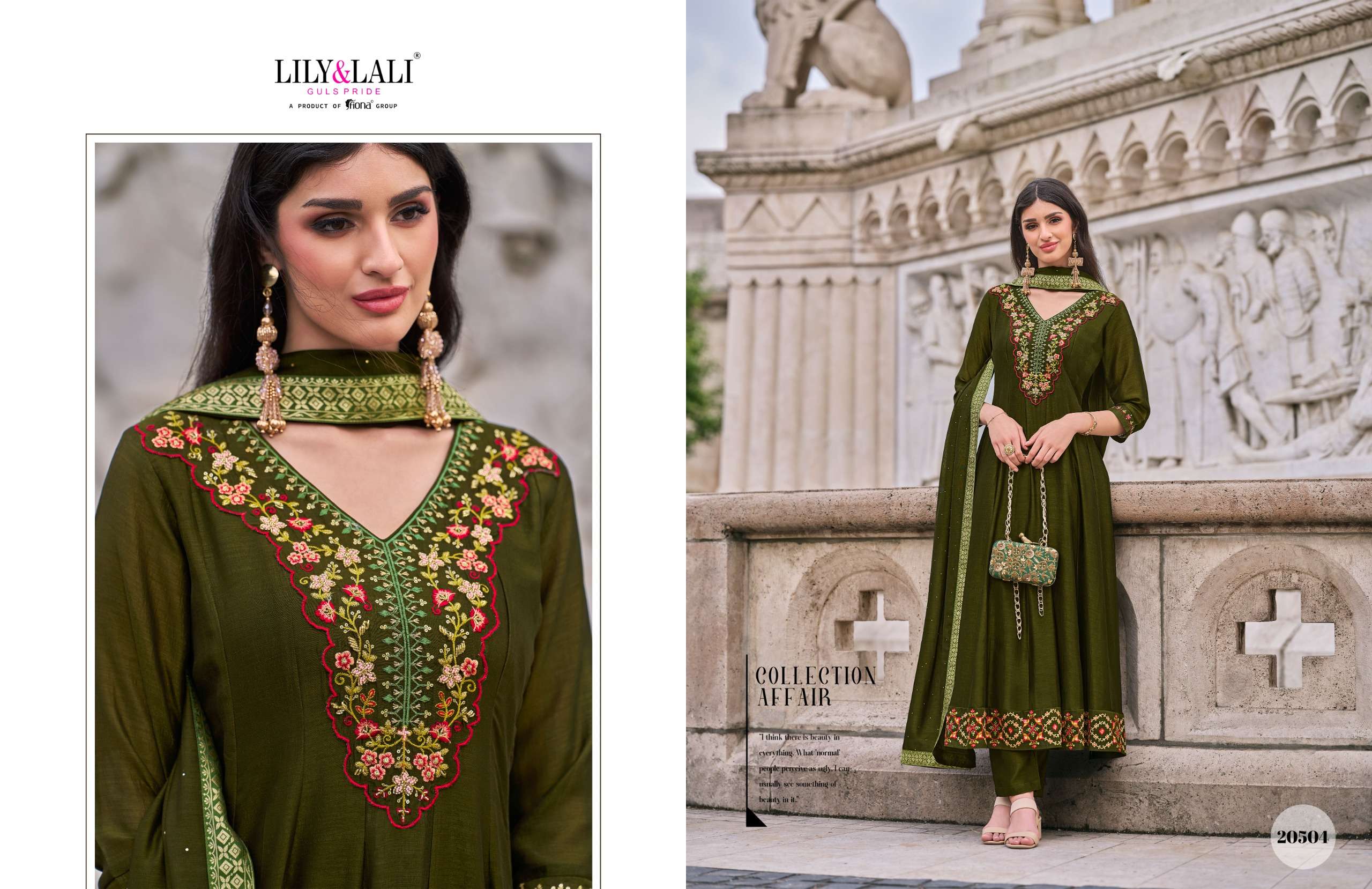 lily and lali Bibbojaan vichitra silk regal look top bottom with dupatta catalog