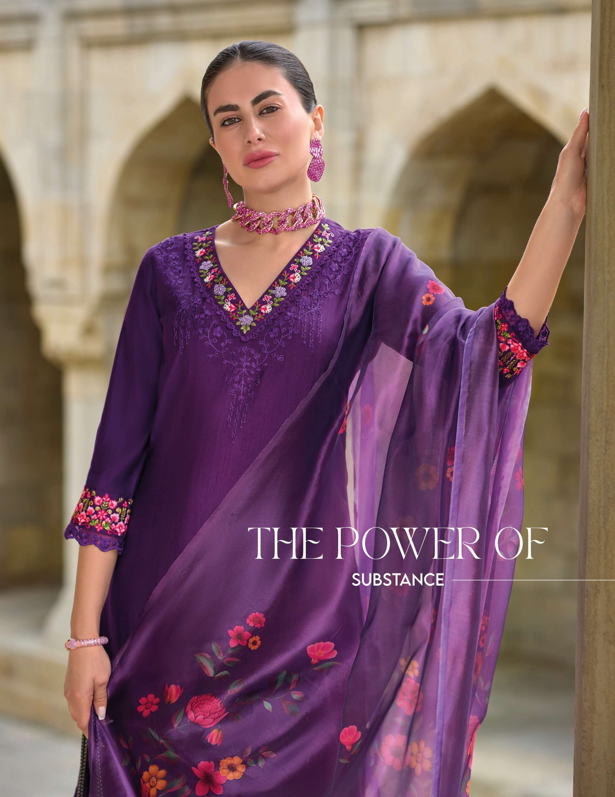 lily and lali malvika 2 viscose regal look top bottom with dupatta catalog