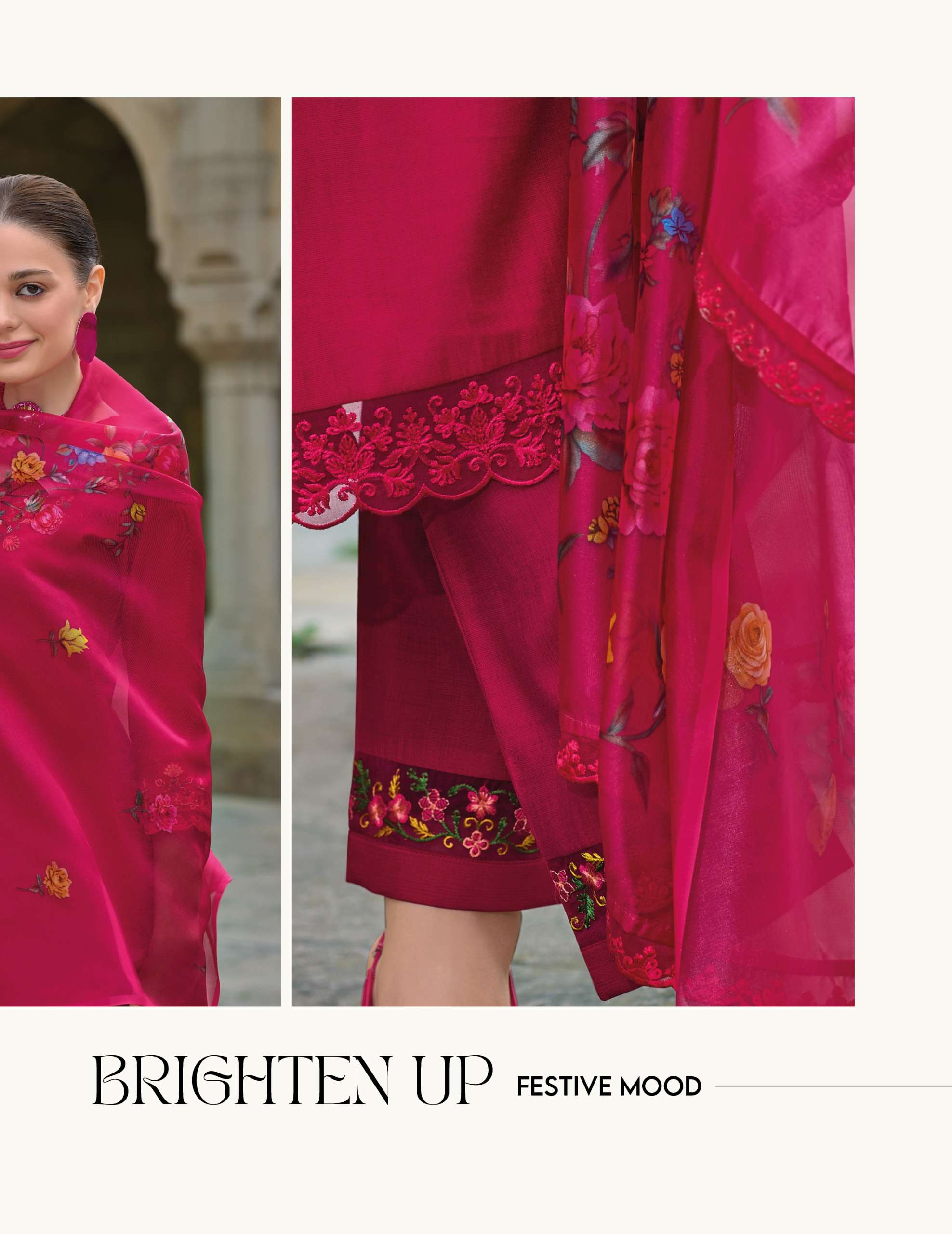 lily and lali malvika 2 viscose regal look top bottom with dupatta catalog