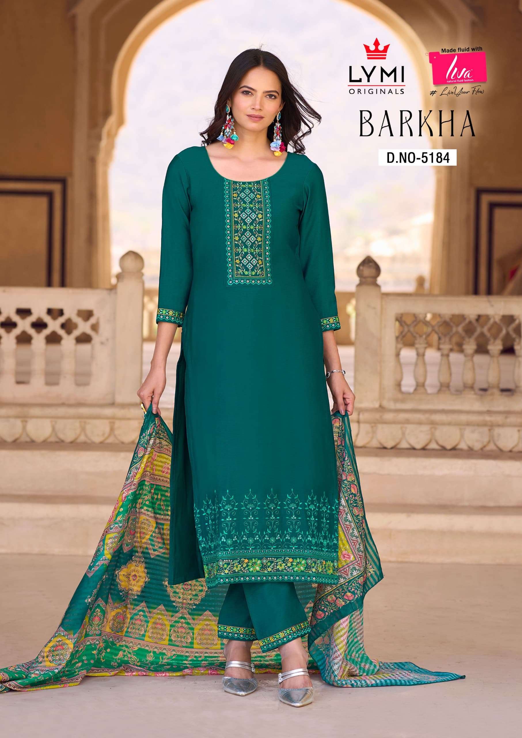 rangoon barkha viscose beutiful look top bottom with dupatta catalog