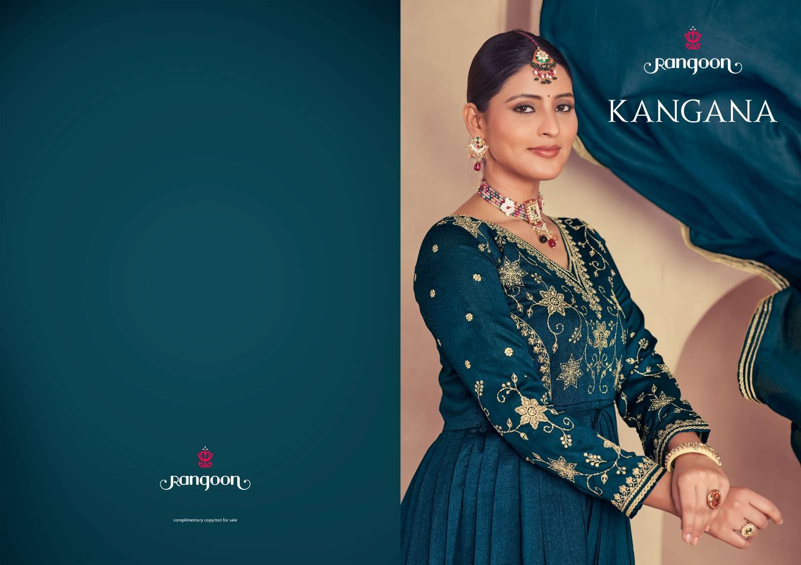 rangoon kangana silk elegant print top bottom with dupatta catalog