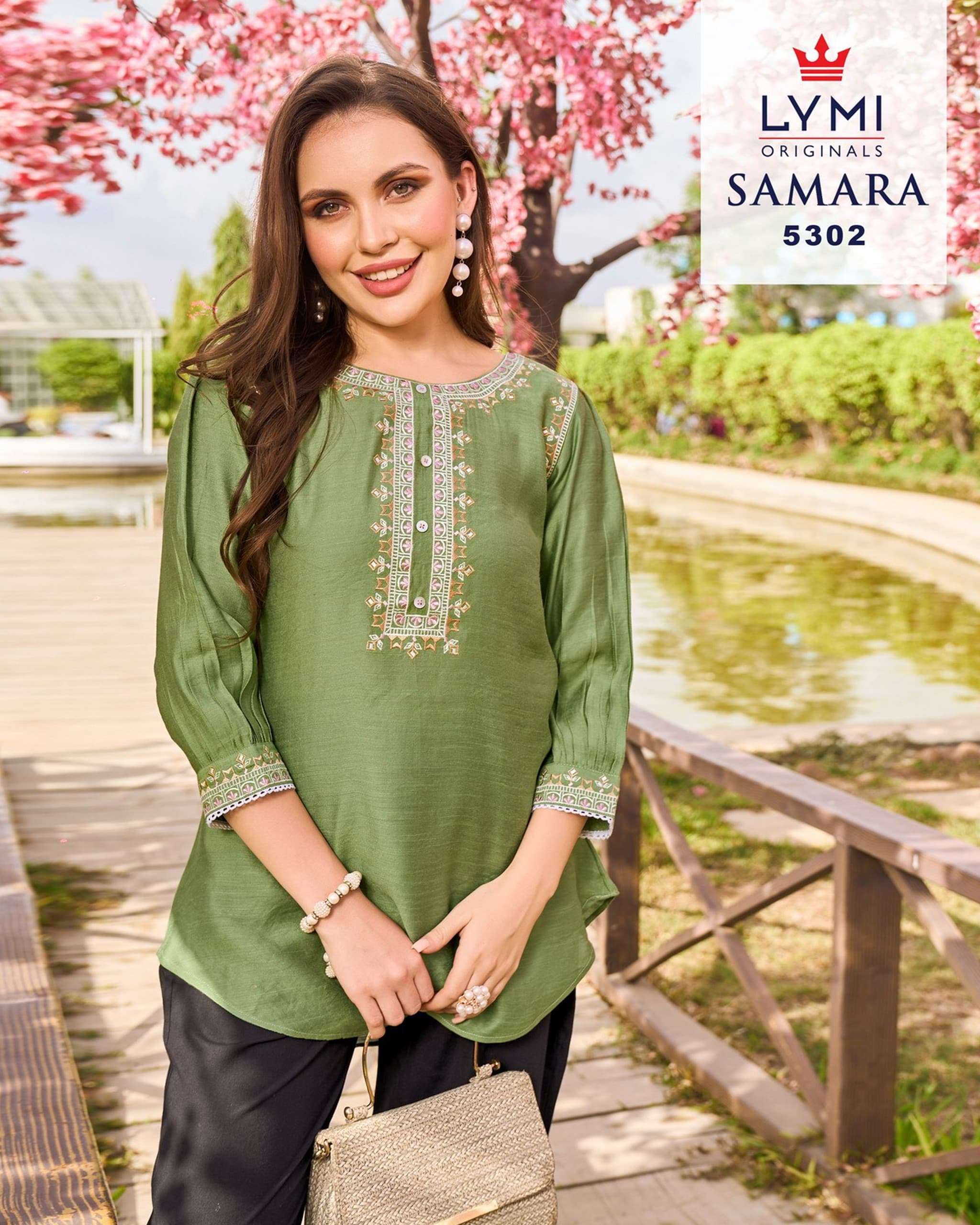 rangoon samara viscose attrective look top catalog