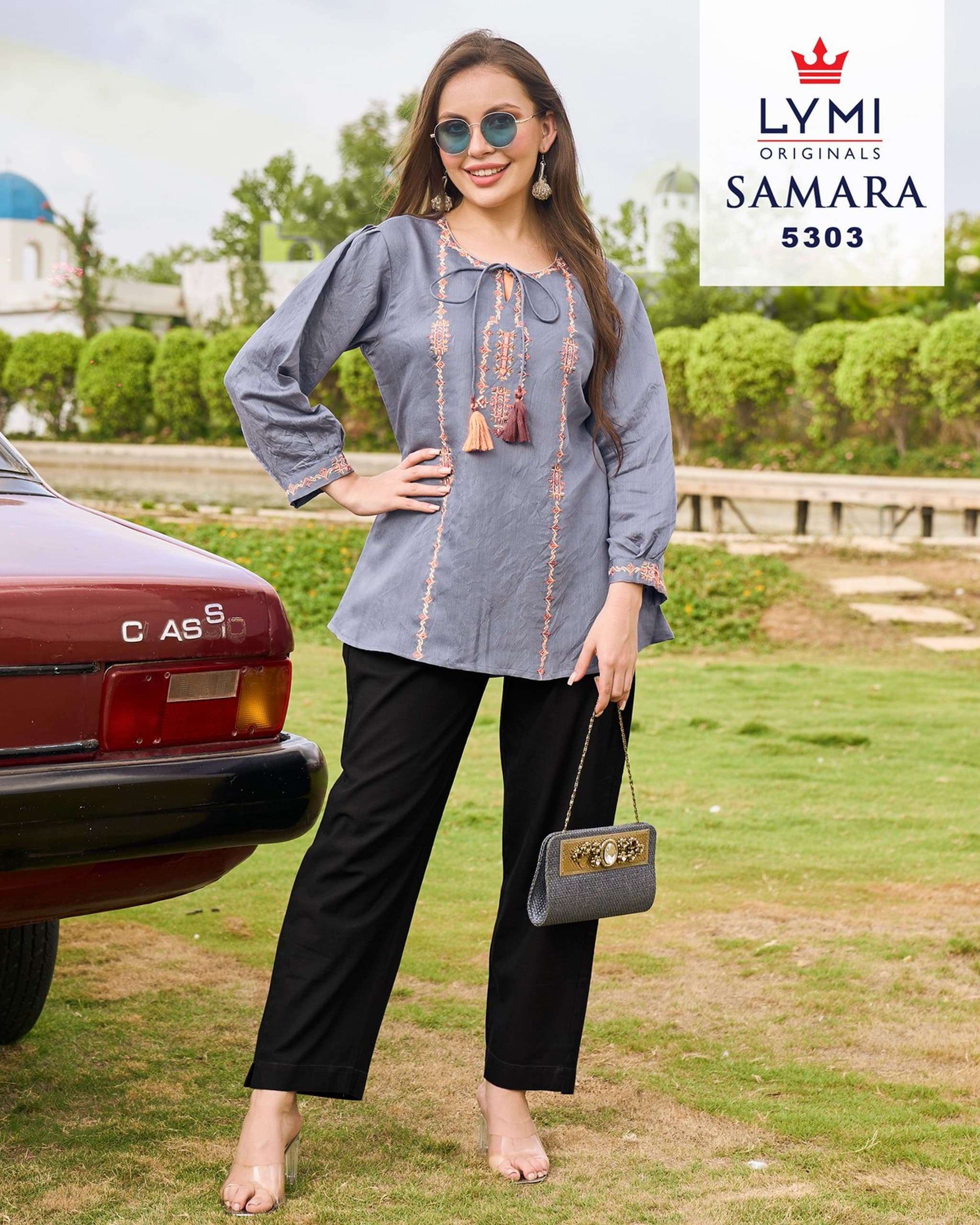 rangoon samara viscose attrective look top catalog