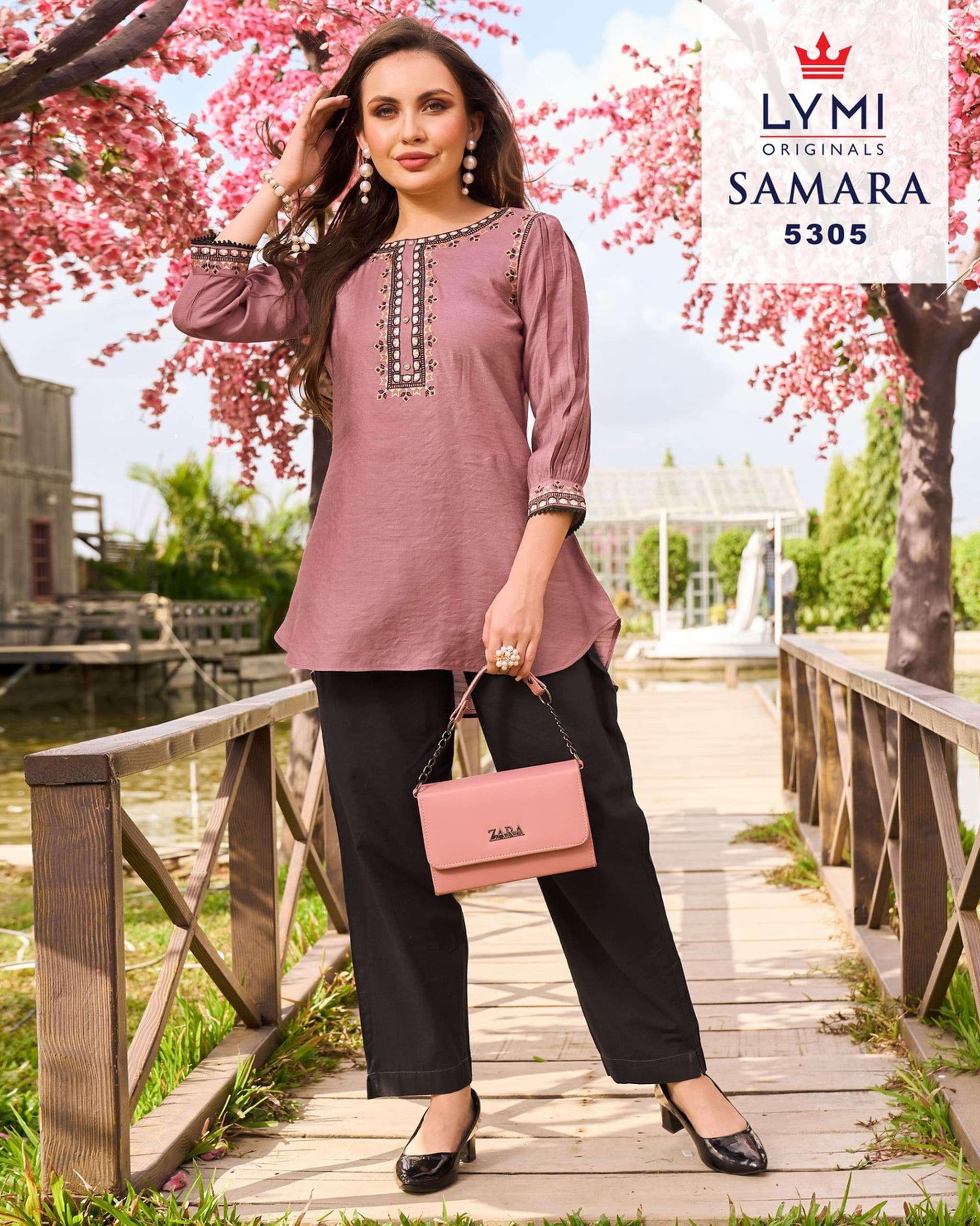 rangoon samara viscose attrective look top catalog