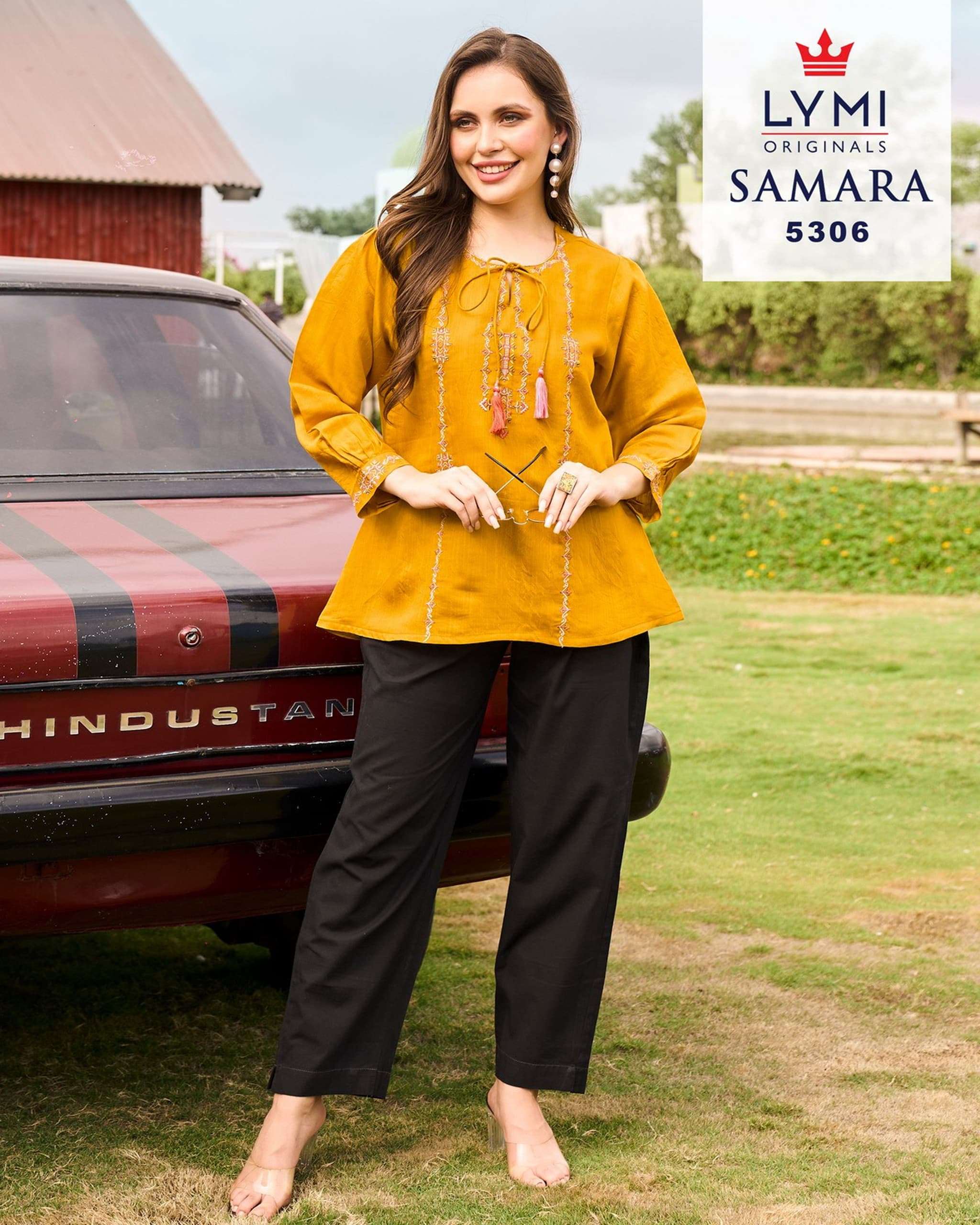 rangoon samara viscose attrective look top catalog