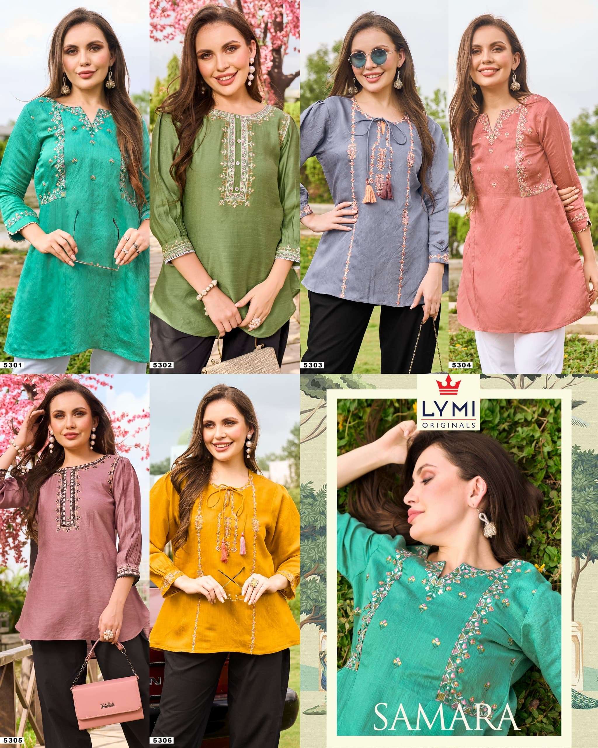 rangoon samara viscose attrective look top catalog