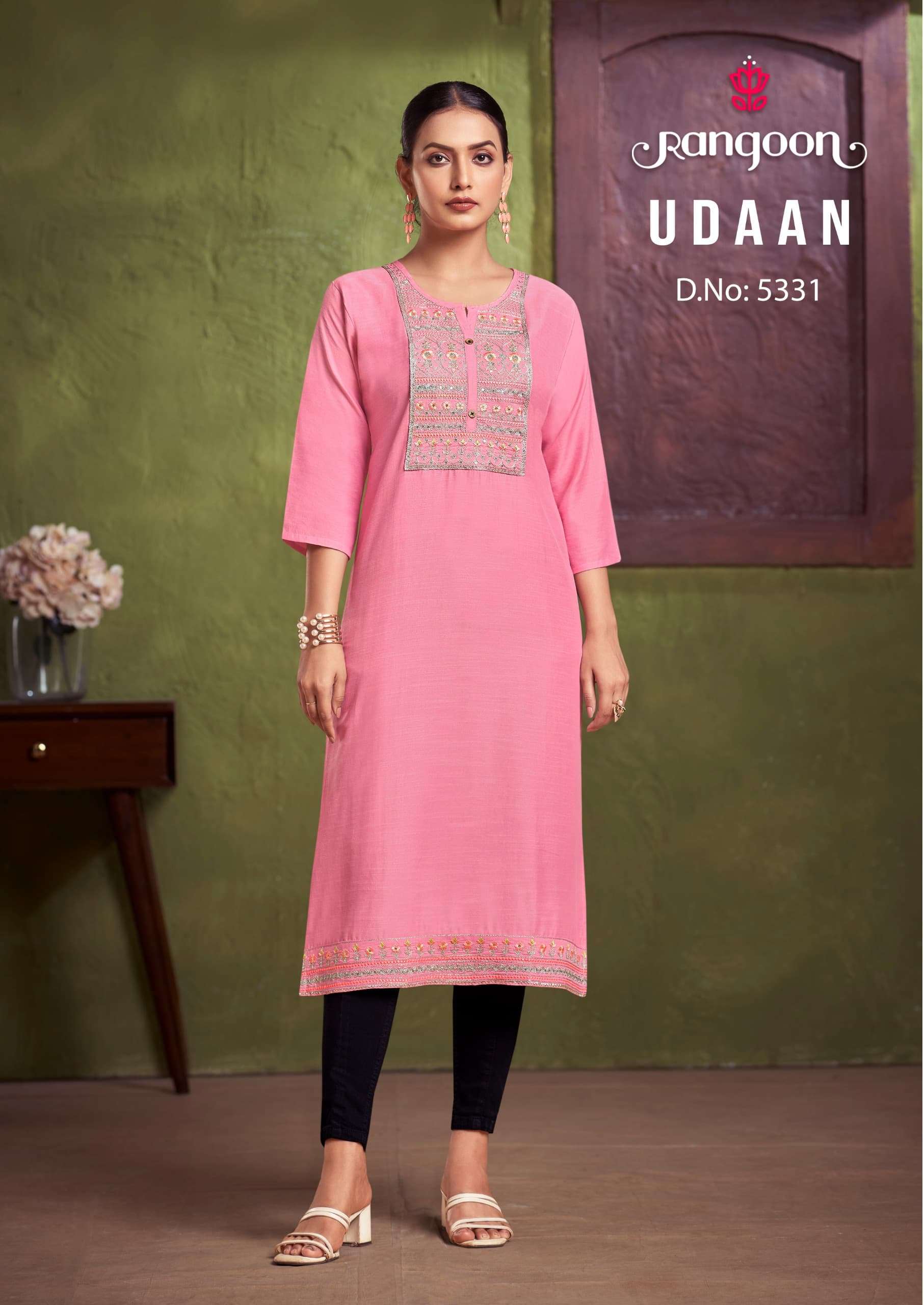 rangoon udaan viscose beautiful look top bottom with dupatta catalog