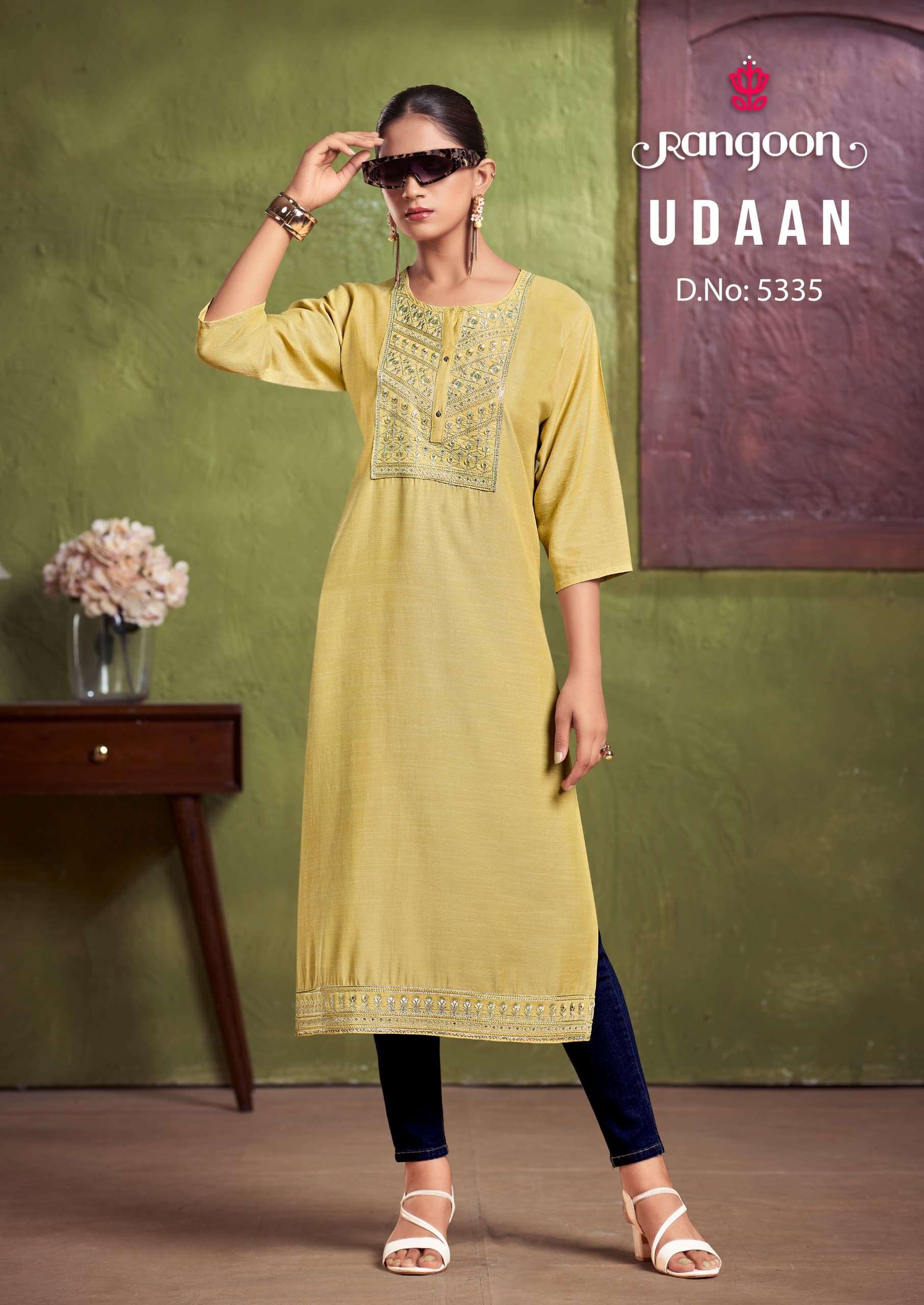 rangoon udaan viscose beautiful look top bottom with dupatta catalog