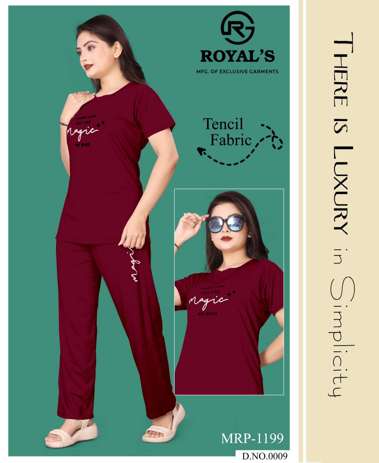 royals royal lycra regal look night wear catalog