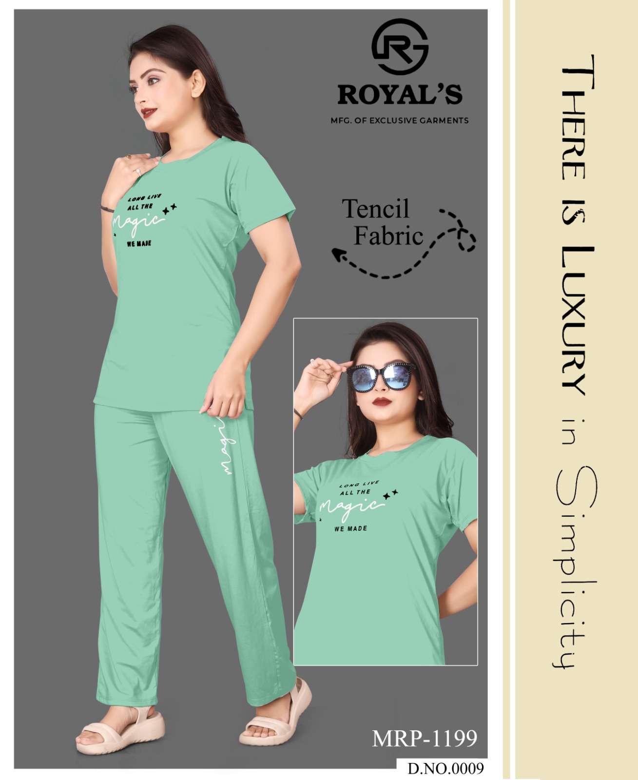 royals royal lycra regal look night wear catalog