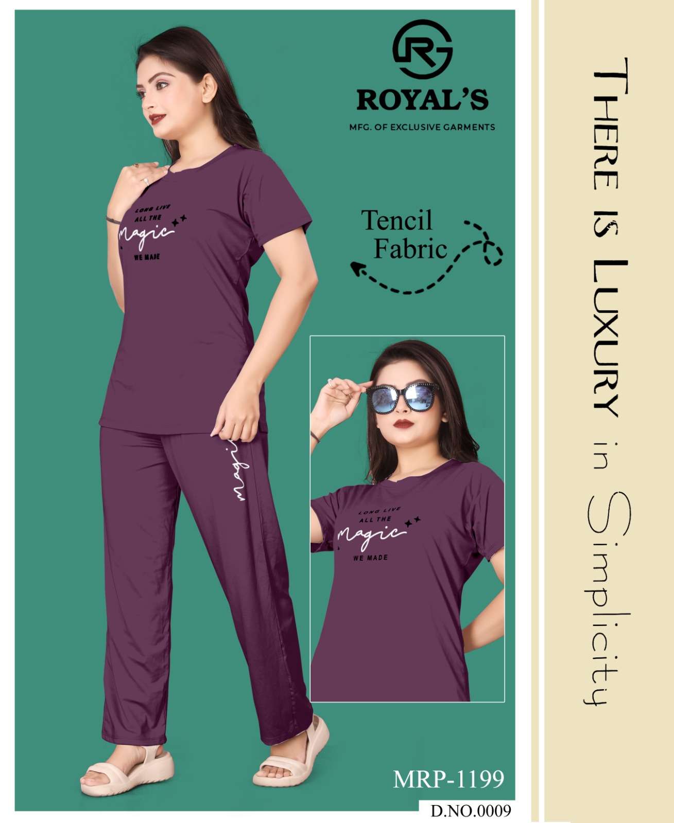 royals royal lycra regal look night wear catalog