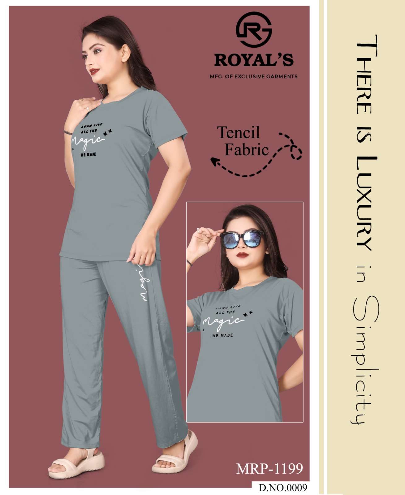 royals royal lycra regal look night wear catalog