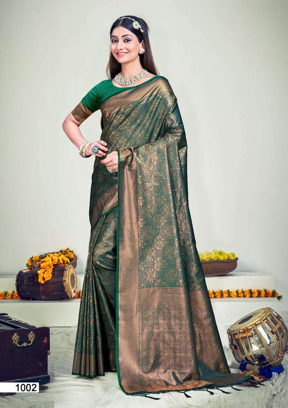 sangam print bunawat rajwadi vol 08 banarasi silk festive look saree catalog