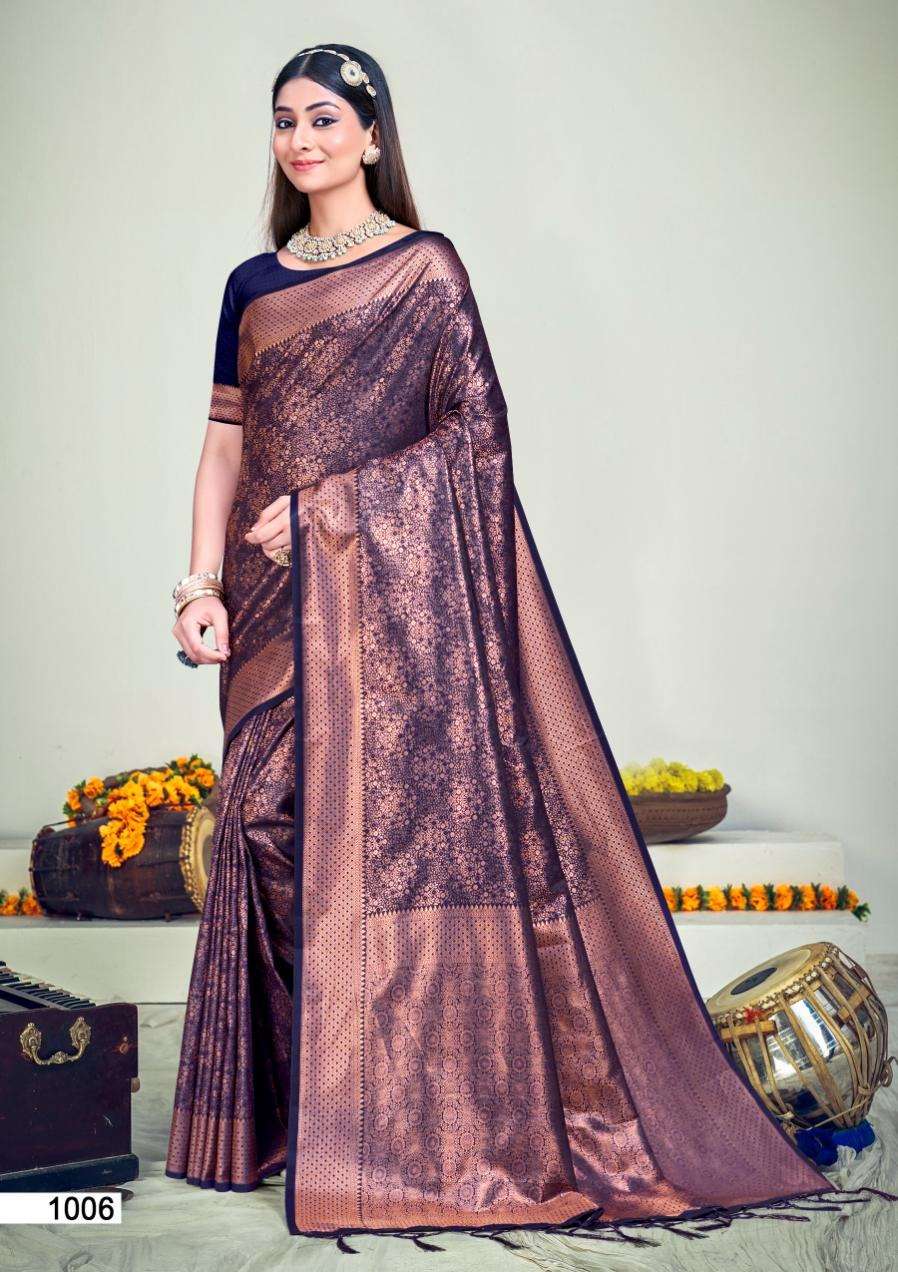 sangam print bunawat rajwadi vol 08 banarasi silk festive look saree catalog