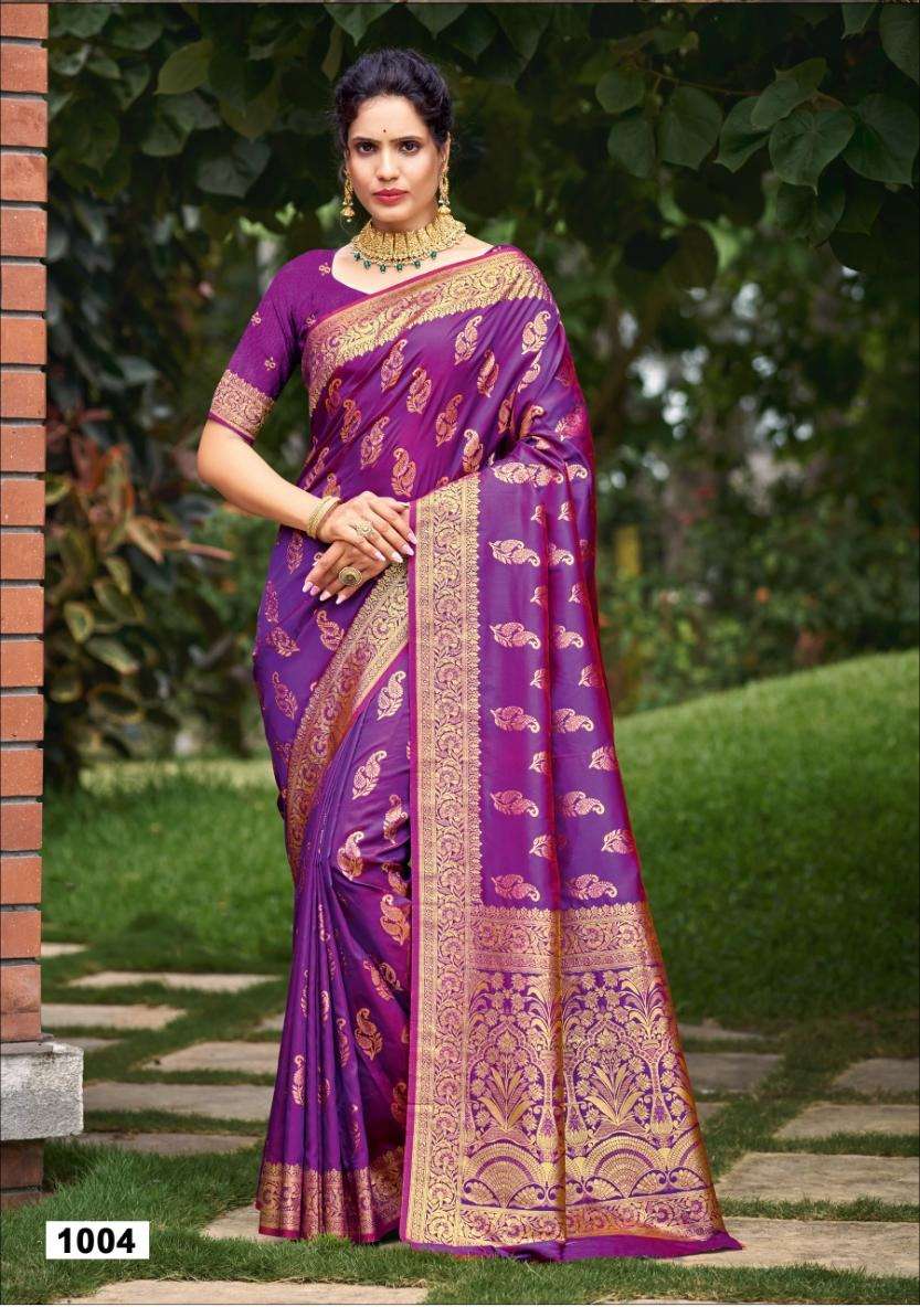 sangam prints bunawat Adishree Silk silk exclusive look saree catalog