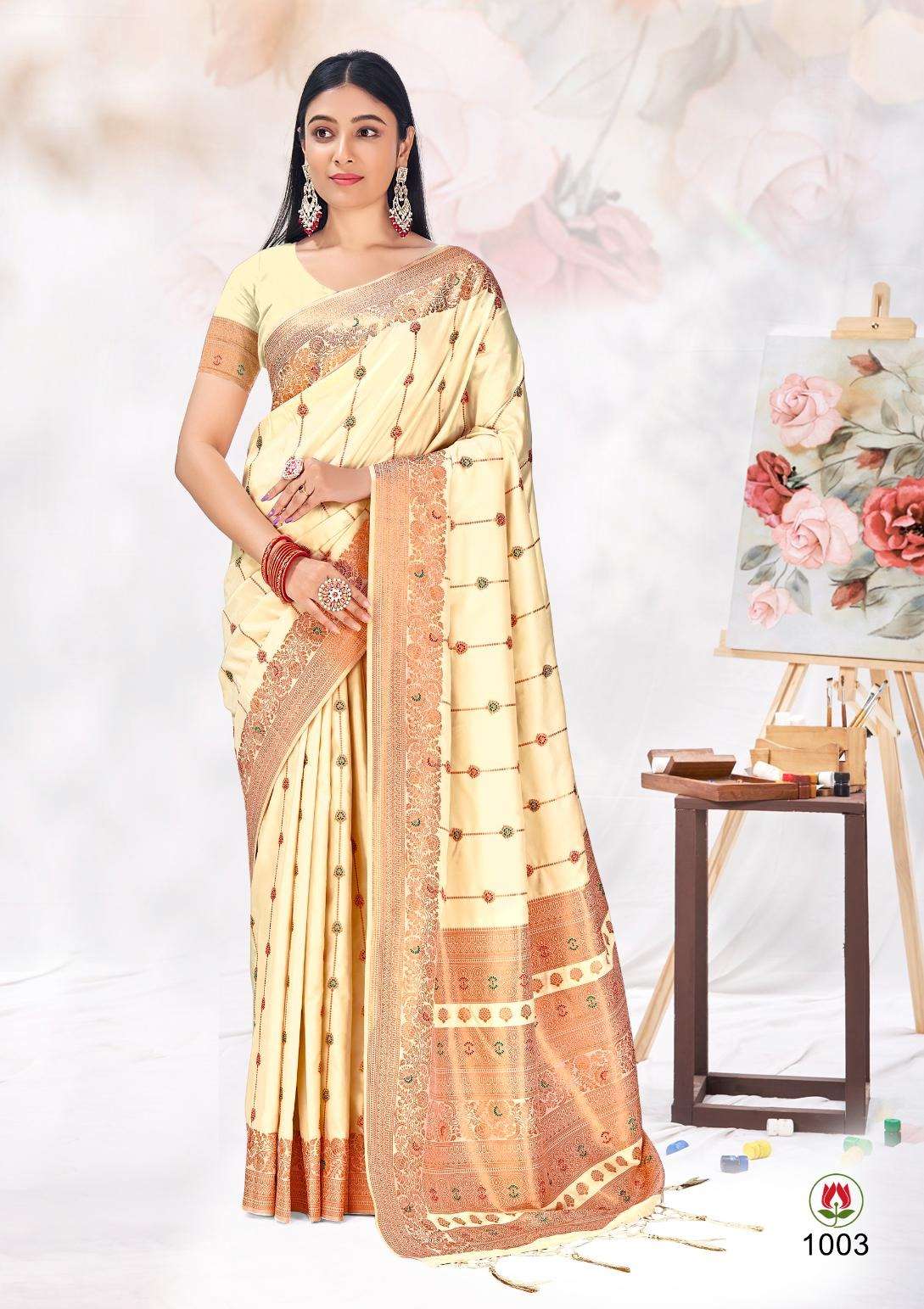 sangam prints bunawat arundhati silk silk exclusive look saree catalog