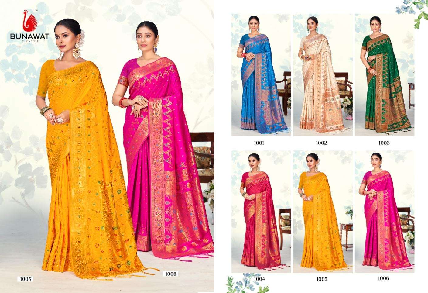 sangam prints bunawat bunawat laxmikaya silk exclusive look saree catalog