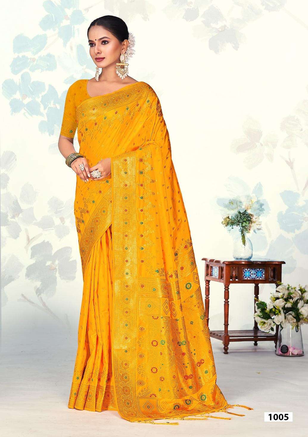 sangam prints bunawat bunawat laxmikaya silk exclusive look saree catalog