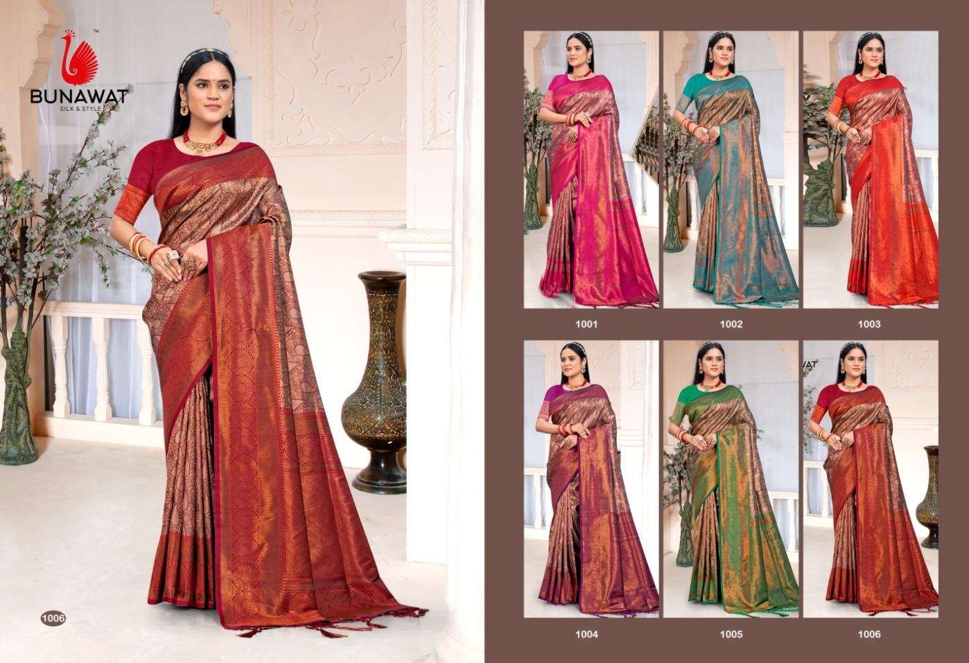 sangam prints bunawat cadbury silk vol 8 silk catchy look saree catalog