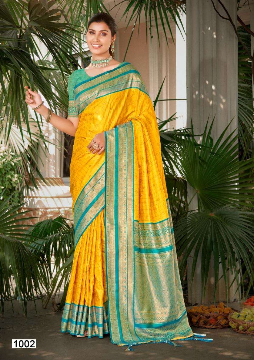 sangam prints bunawat daksh silk silk attrective look saree catalog